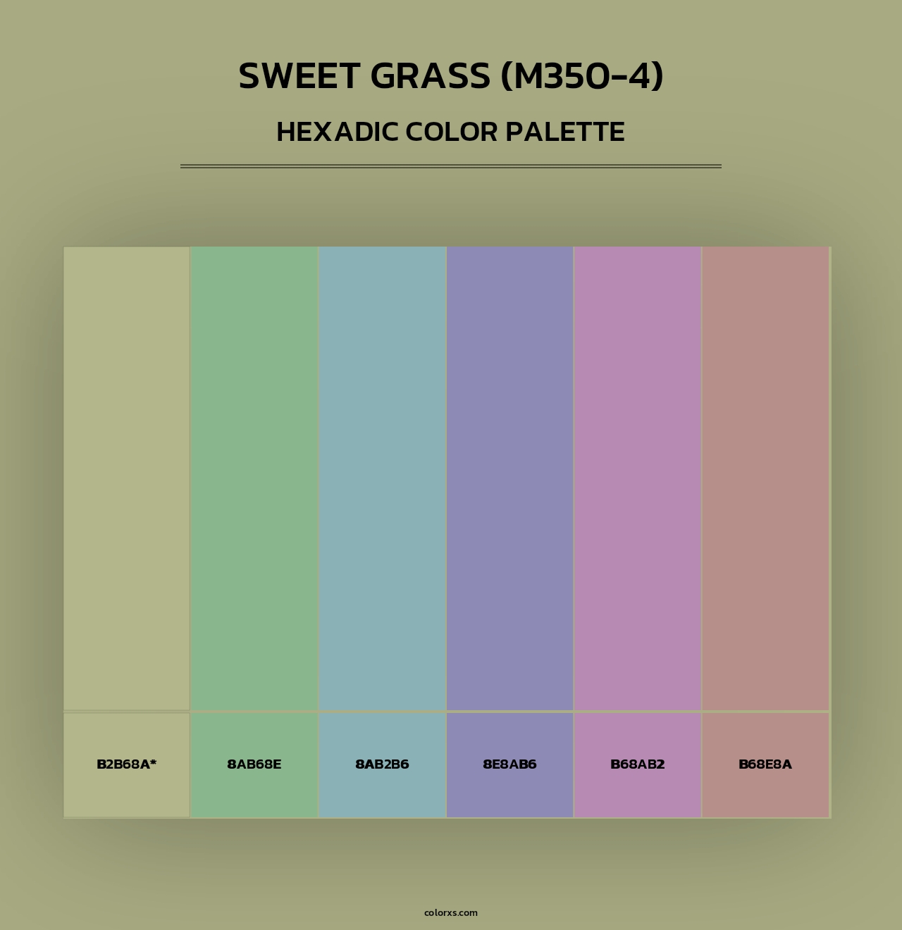 Sweet Grass (M350-4) - Hexadic Color Palette