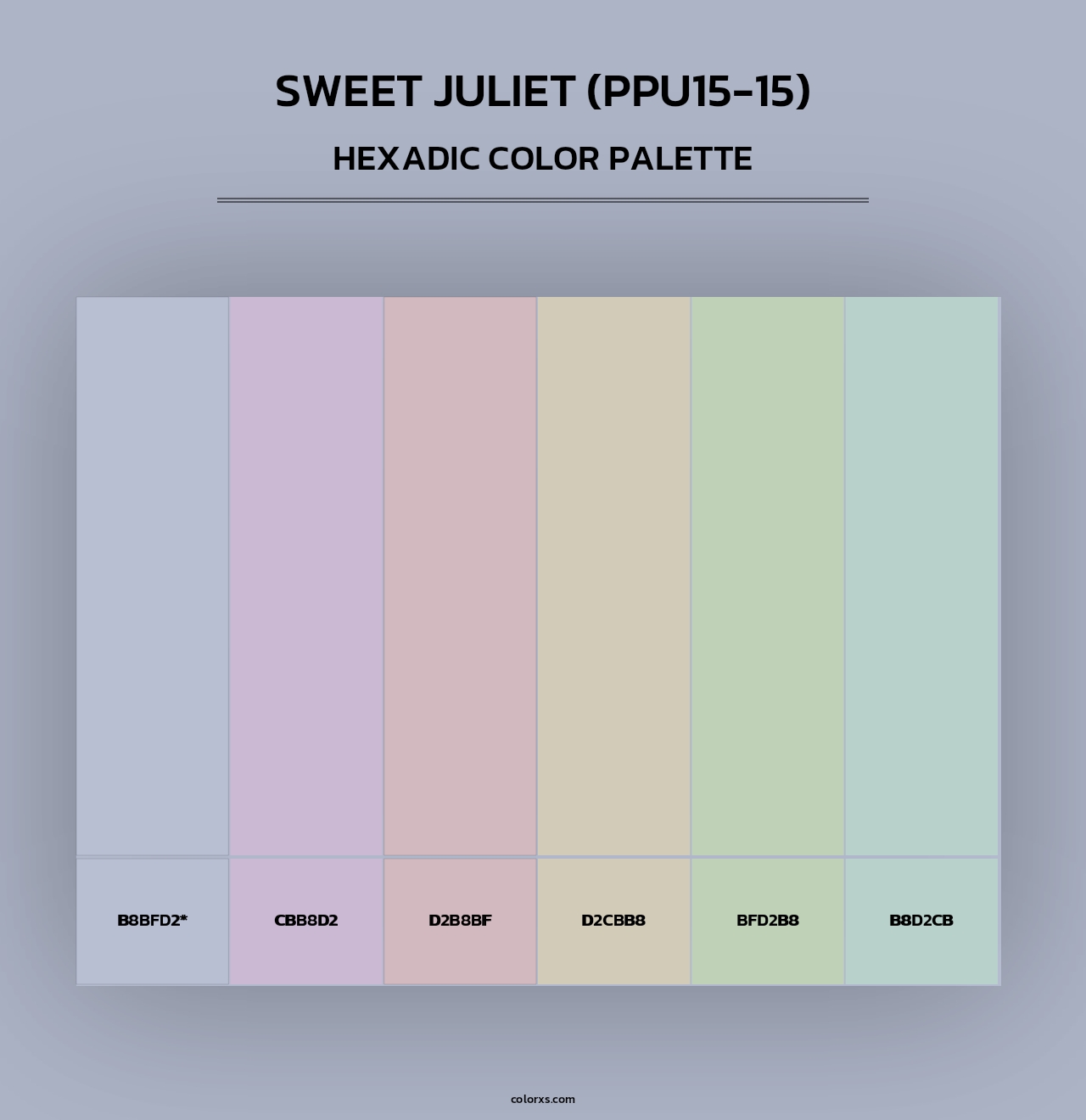 Sweet Juliet (PPU15-15) - Hexadic Color Palette