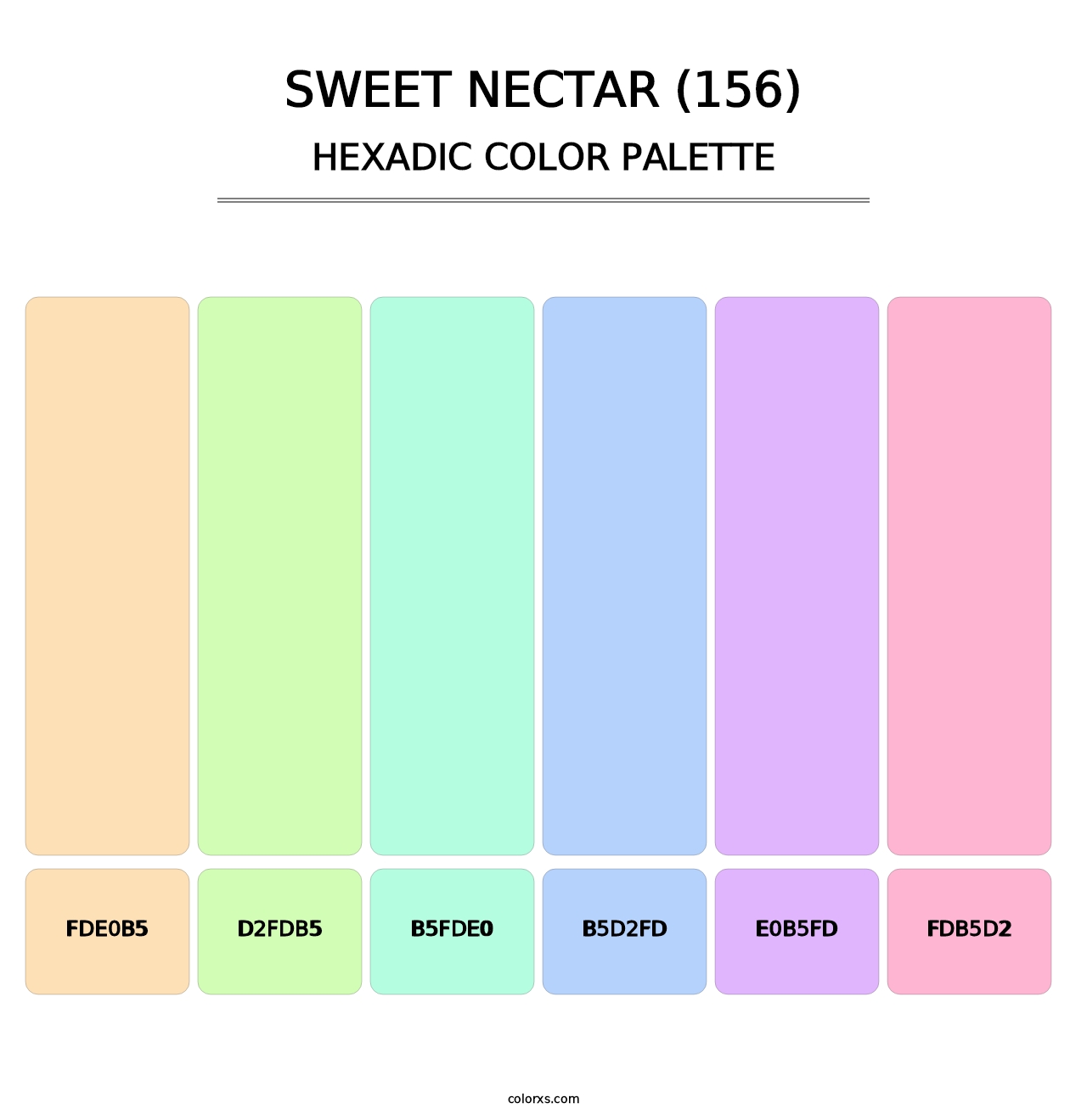 Sweet Nectar (156) - Hexadic Color Palette
