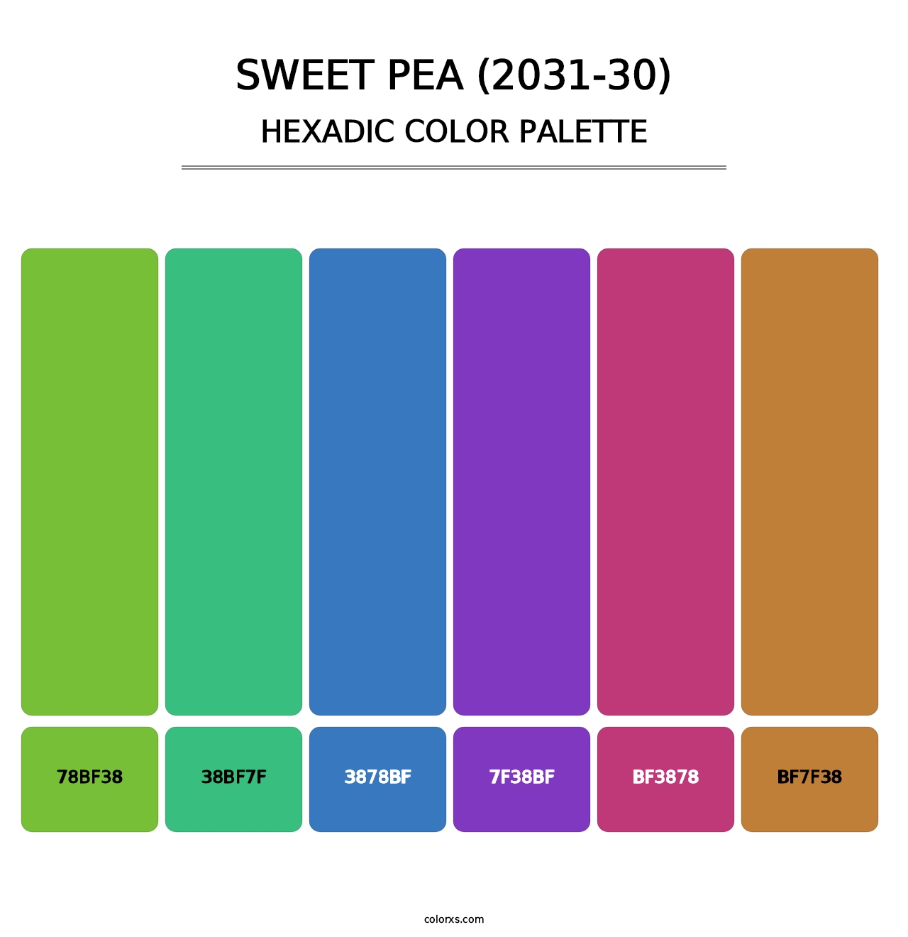 Sweet Pea (2031-30) - Hexadic Color Palette