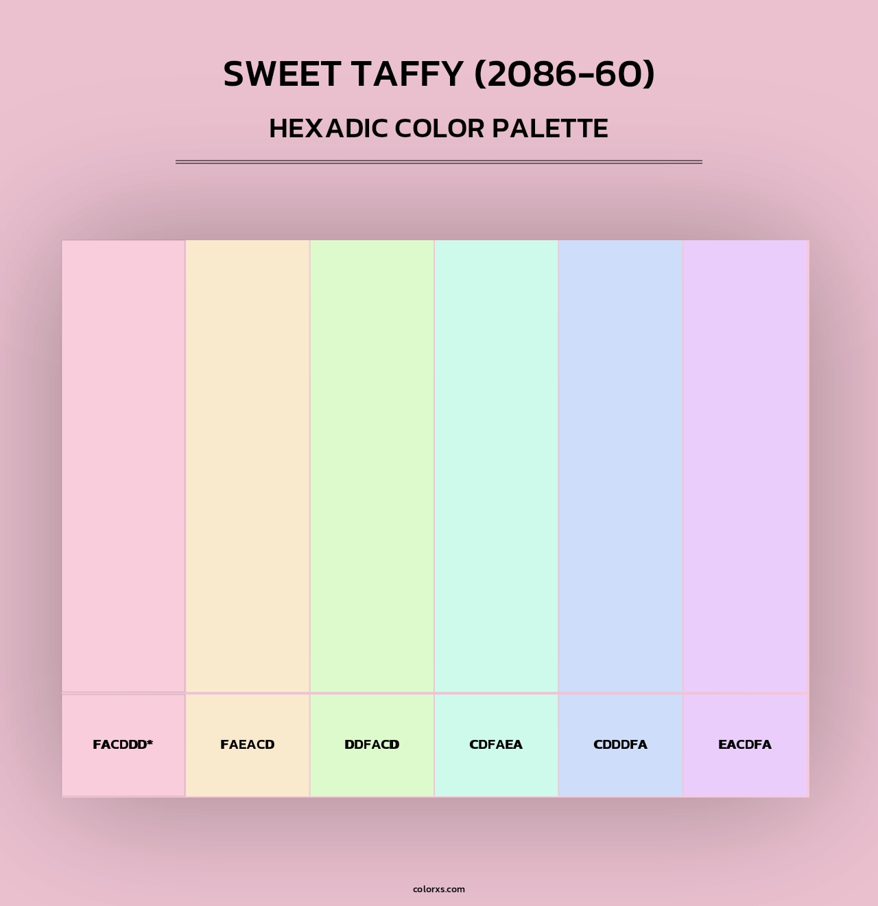 Sweet Taffy (2086-60) - Hexadic Color Palette