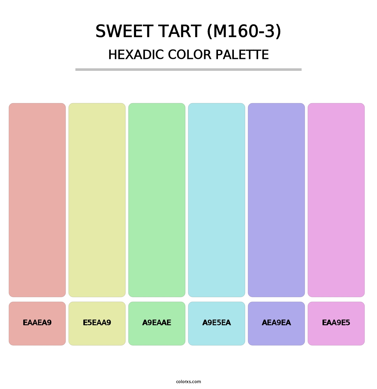 Sweet Tart (M160-3) - Hexadic Color Palette