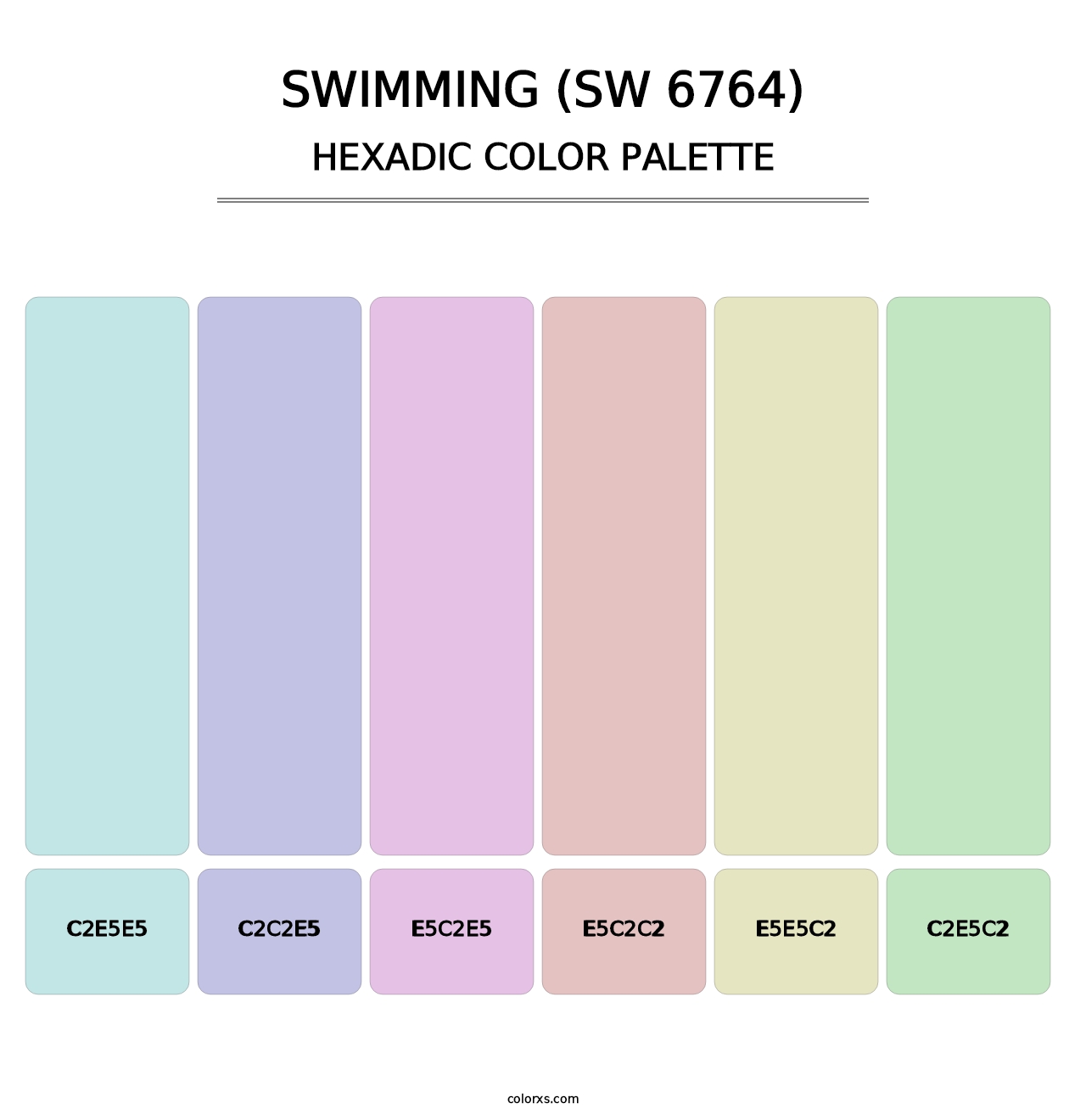 Swimming (SW 6764) - Hexadic Color Palette