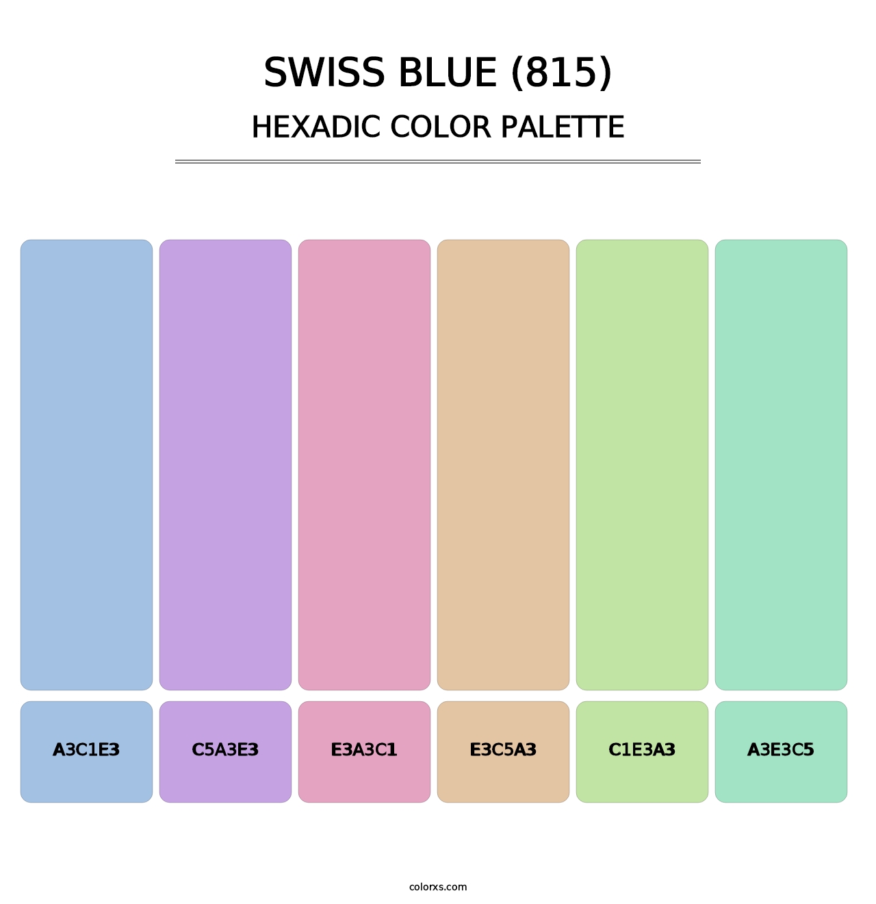 Swiss Blue (815) - Hexadic Color Palette