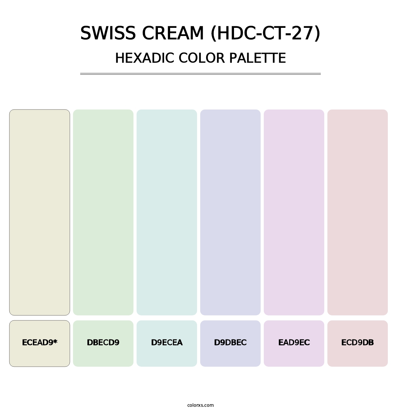 Swiss Cream (HDC-CT-27) - Hexadic Color Palette