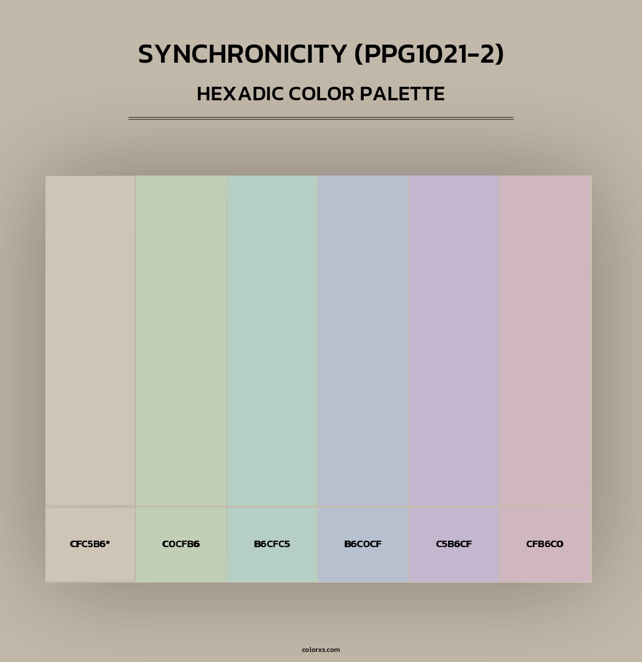 Synchronicity (PPG1021-2) - Hexadic Color Palette