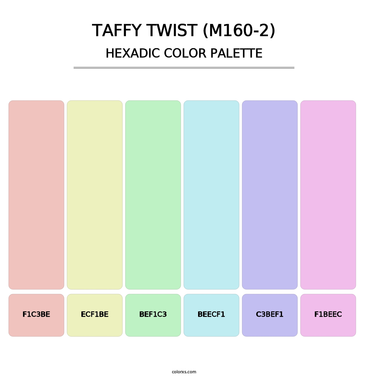 Taffy Twist (M160-2) - Hexadic Color Palette