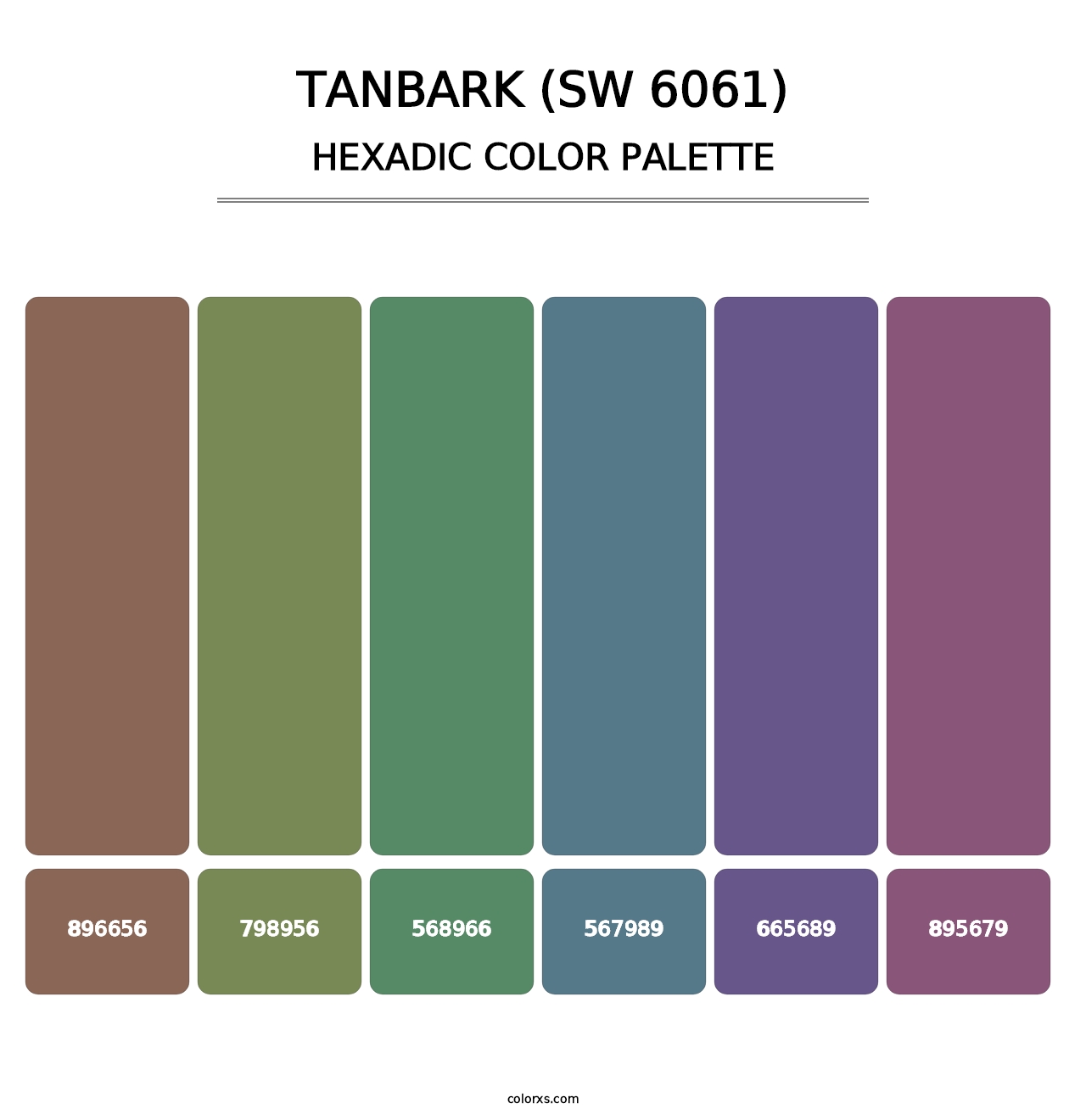 Tanbark (SW 6061) - Hexadic Color Palette