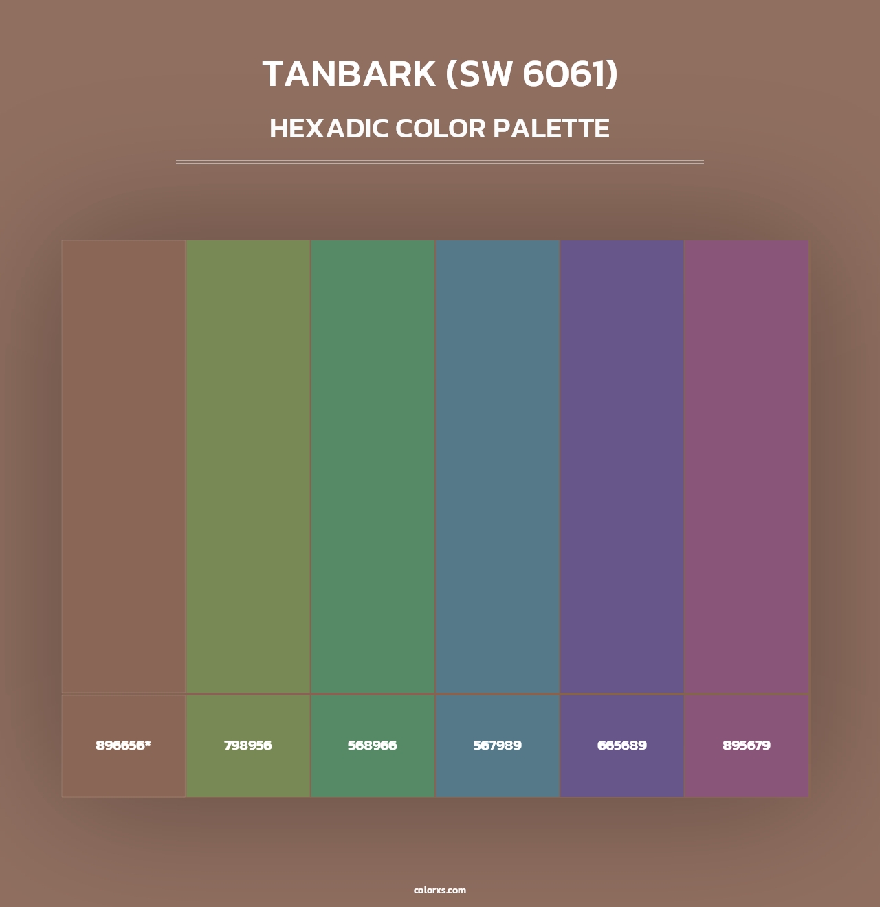 Tanbark (SW 6061) - Hexadic Color Palette