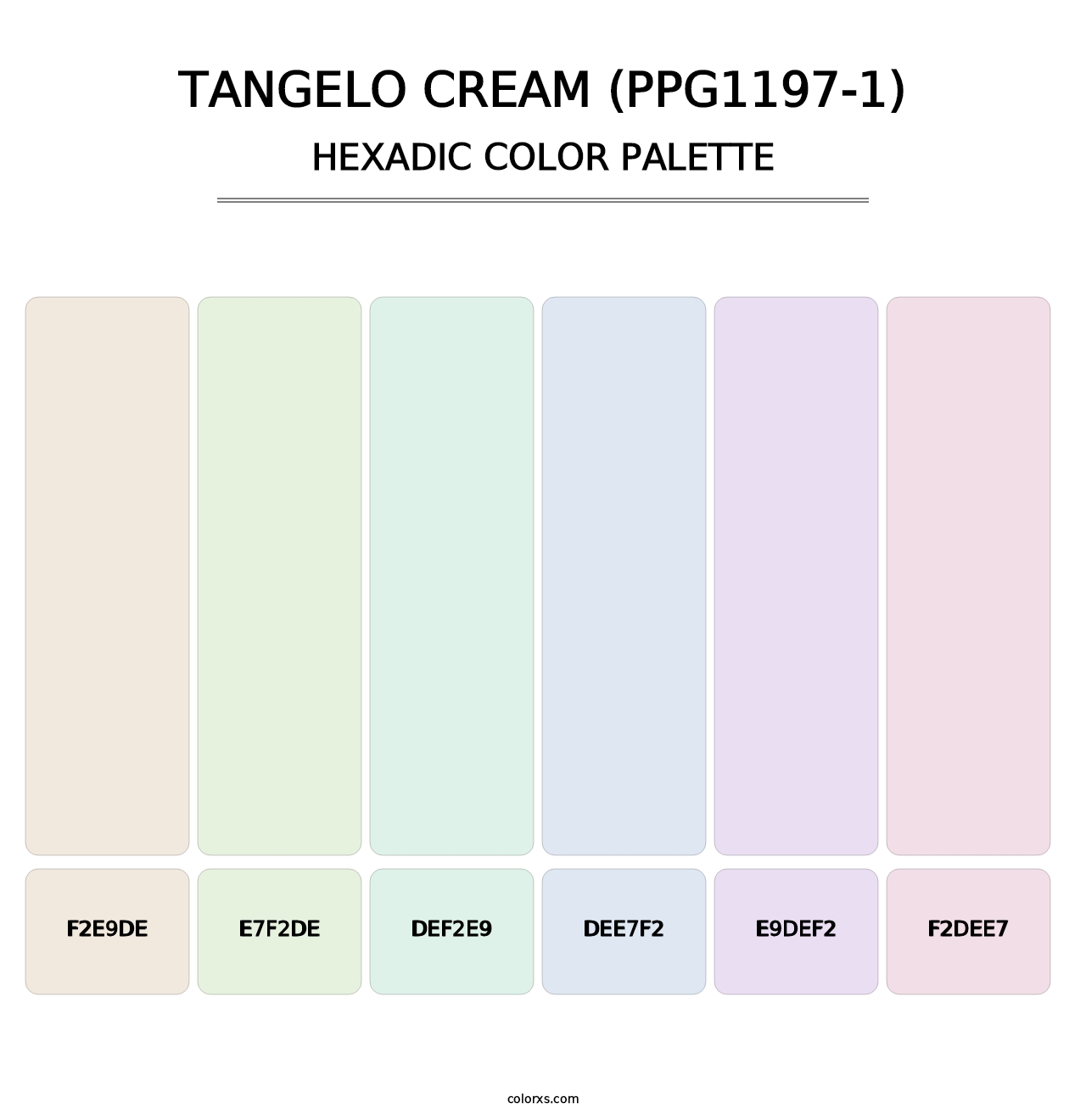 Tangelo Cream (PPG1197-1) - Hexadic Color Palette