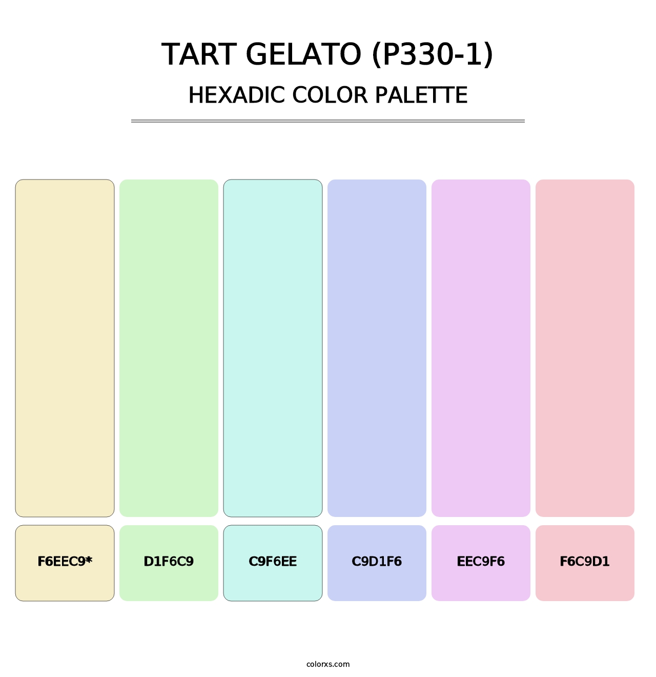 Tart Gelato (P330-1) - Hexadic Color Palette