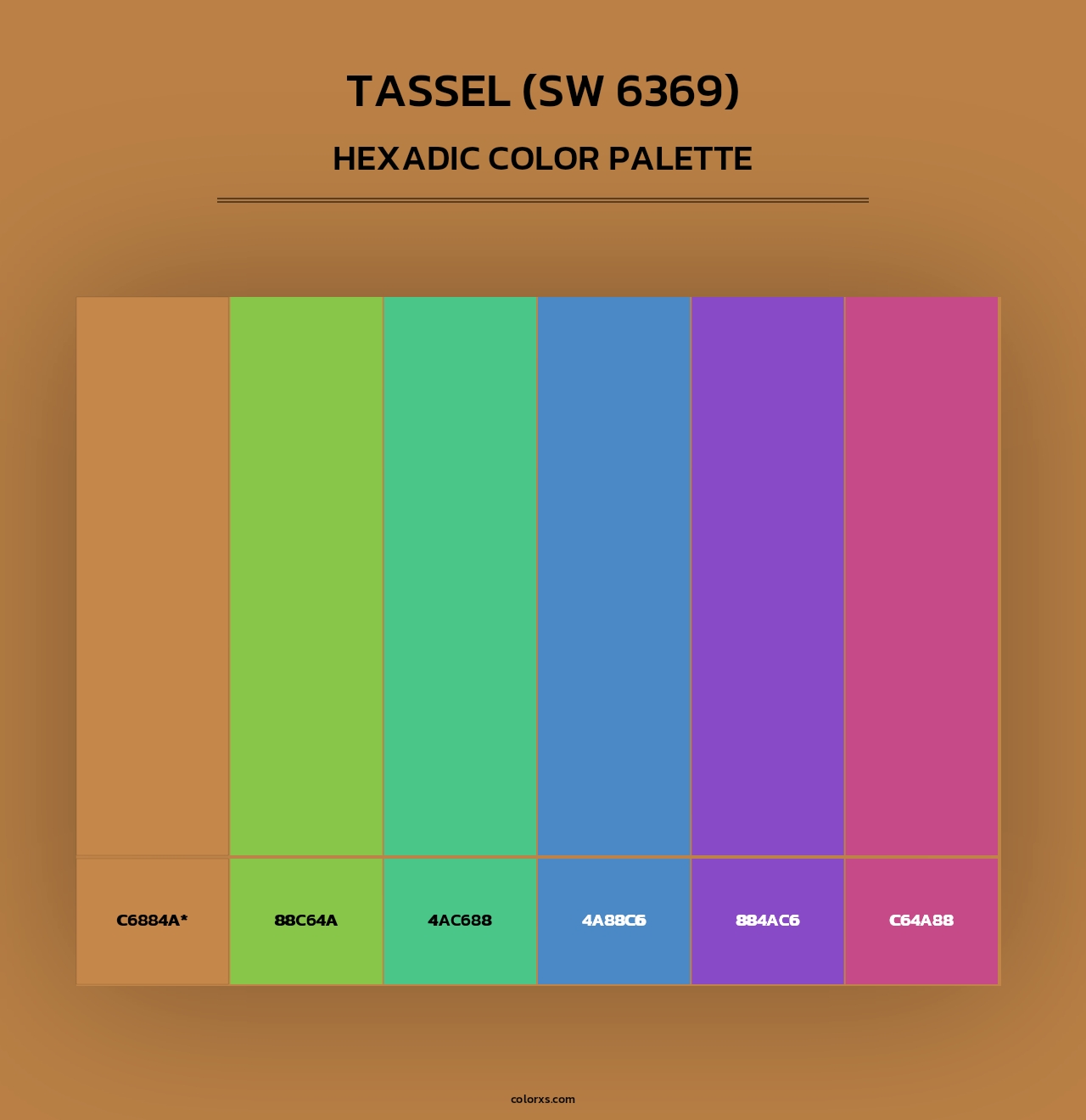 Tassel (SW 6369) - Hexadic Color Palette
