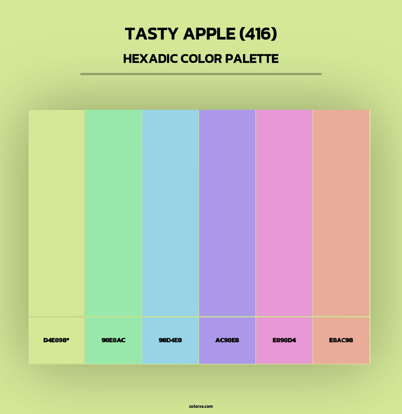 Tasty Apple (416) - Hexadic Color Palette