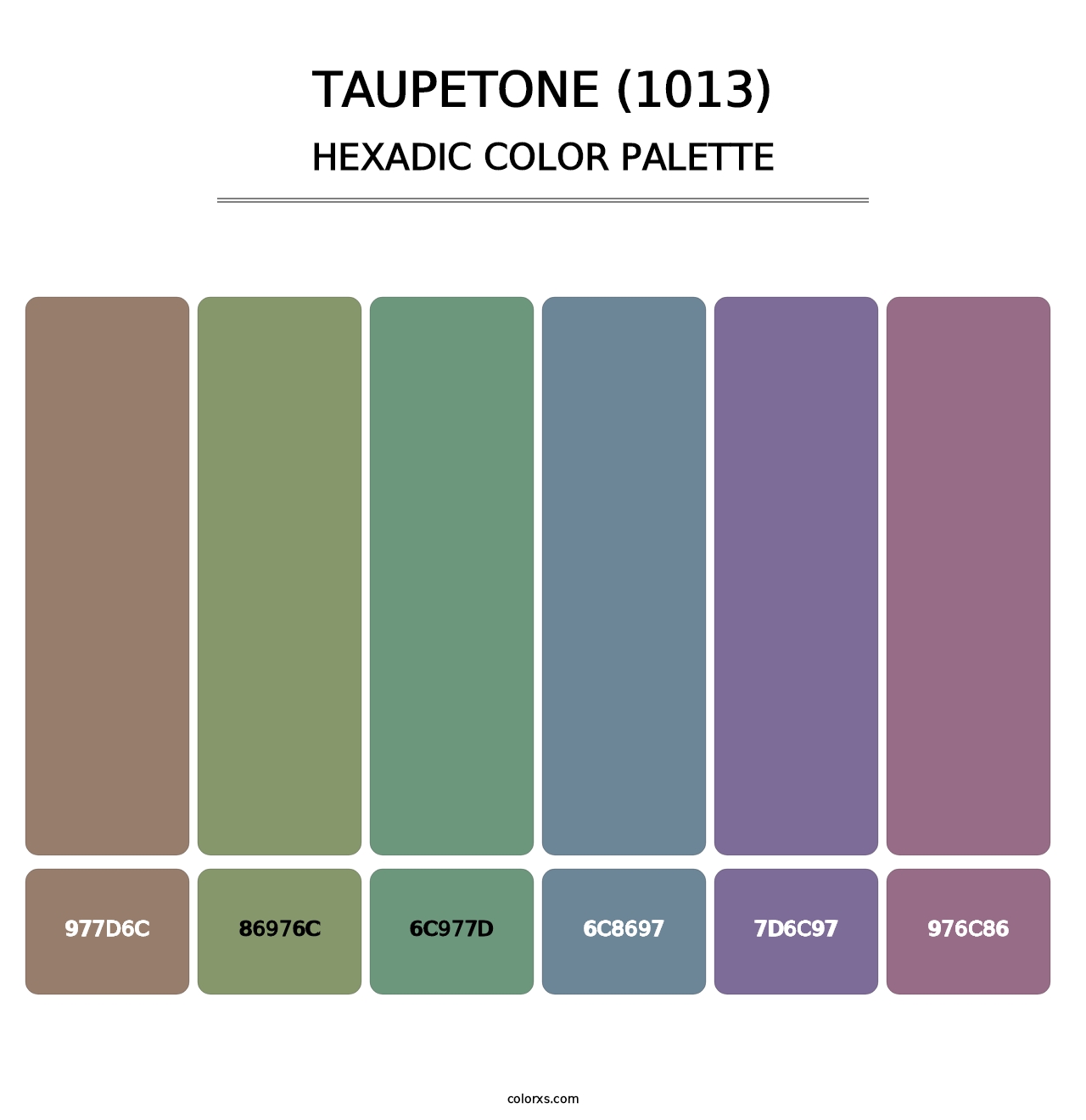 Taupetone (1013) - Hexadic Color Palette