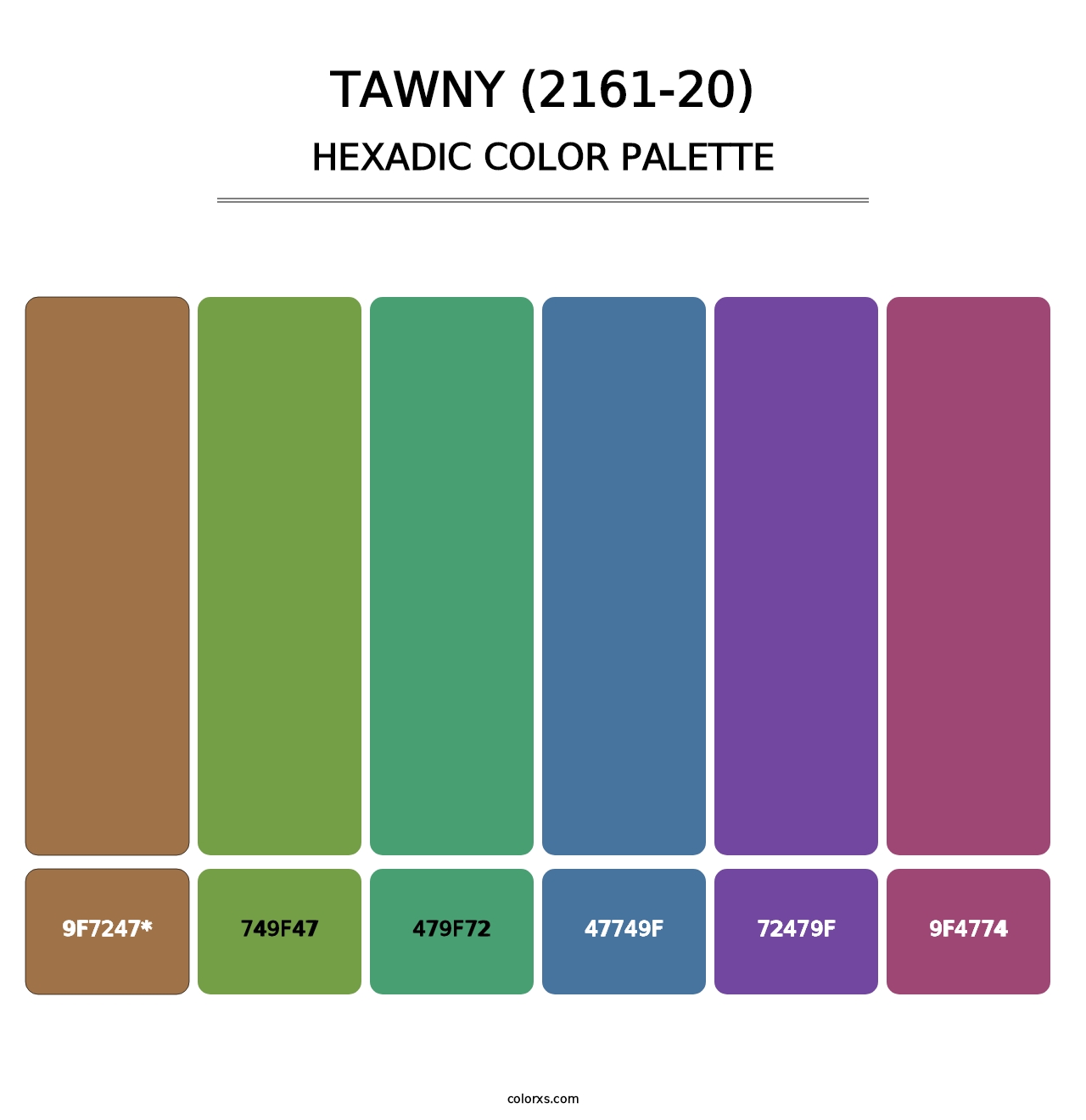 Tawny (2161-20) - Hexadic Color Palette