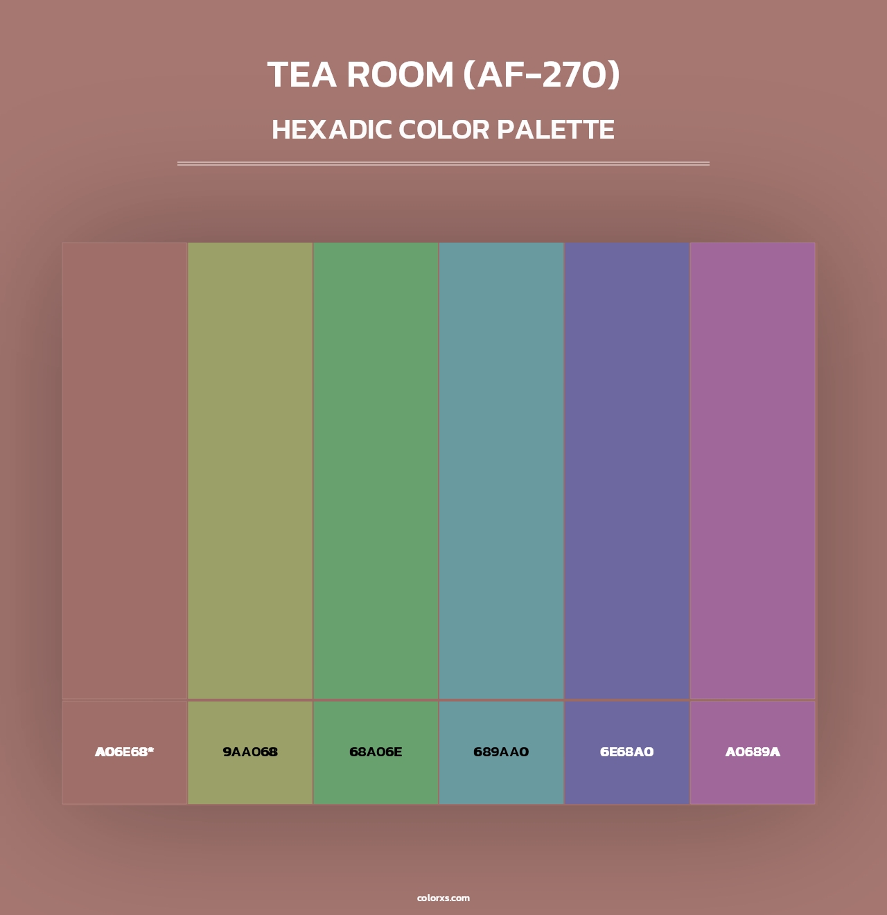 Tea Room (AF-270) - Hexadic Color Palette