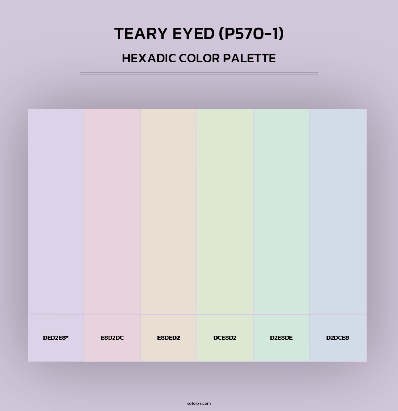 Teary Eyed (P570-1) - Hexadic Color Palette