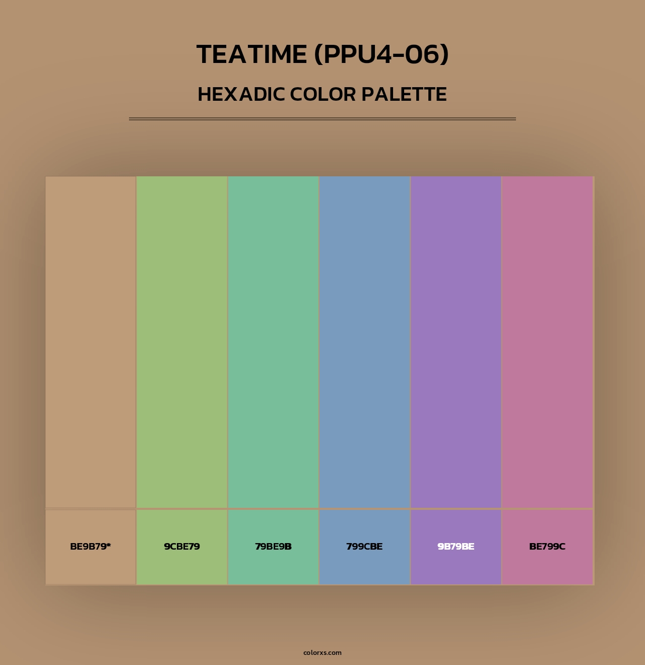 Teatime (PPU4-06) - Hexadic Color Palette