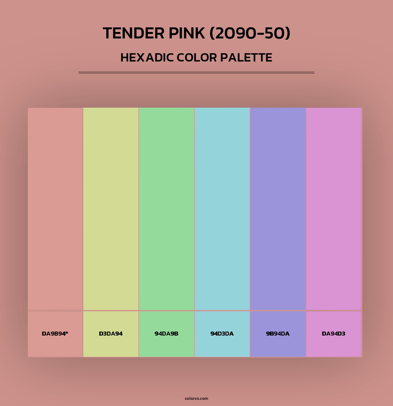 Tender Pink (2090-50) - Hexadic Color Palette