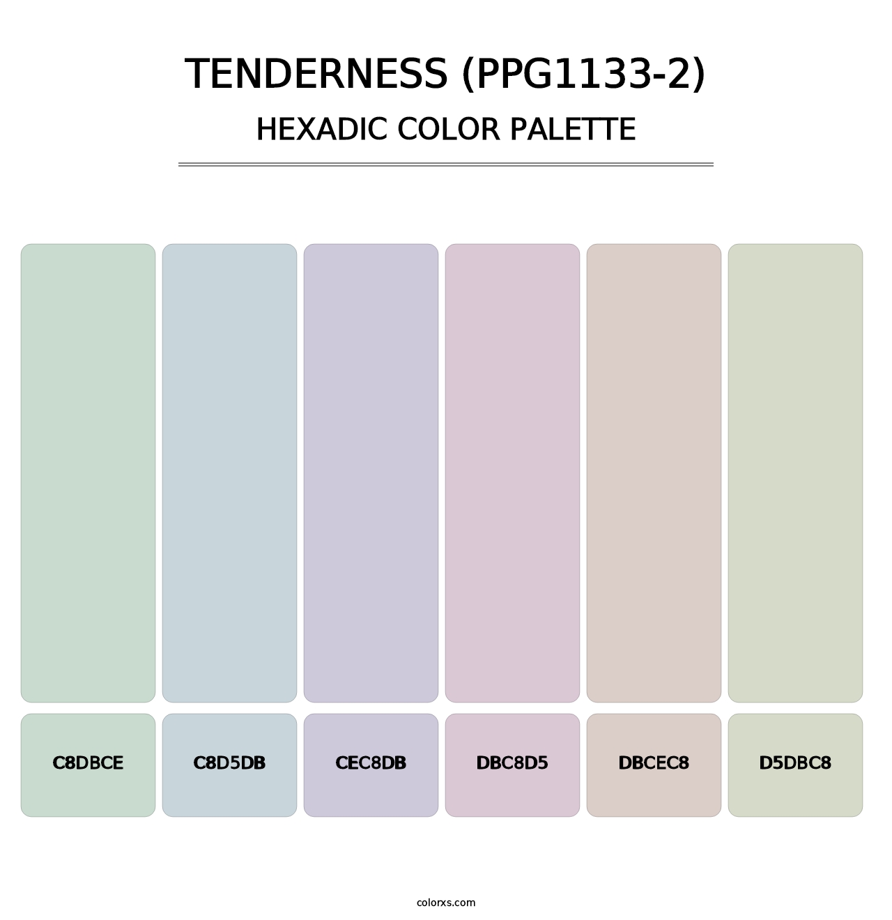 Tenderness (PPG1133-2) - Hexadic Color Palette