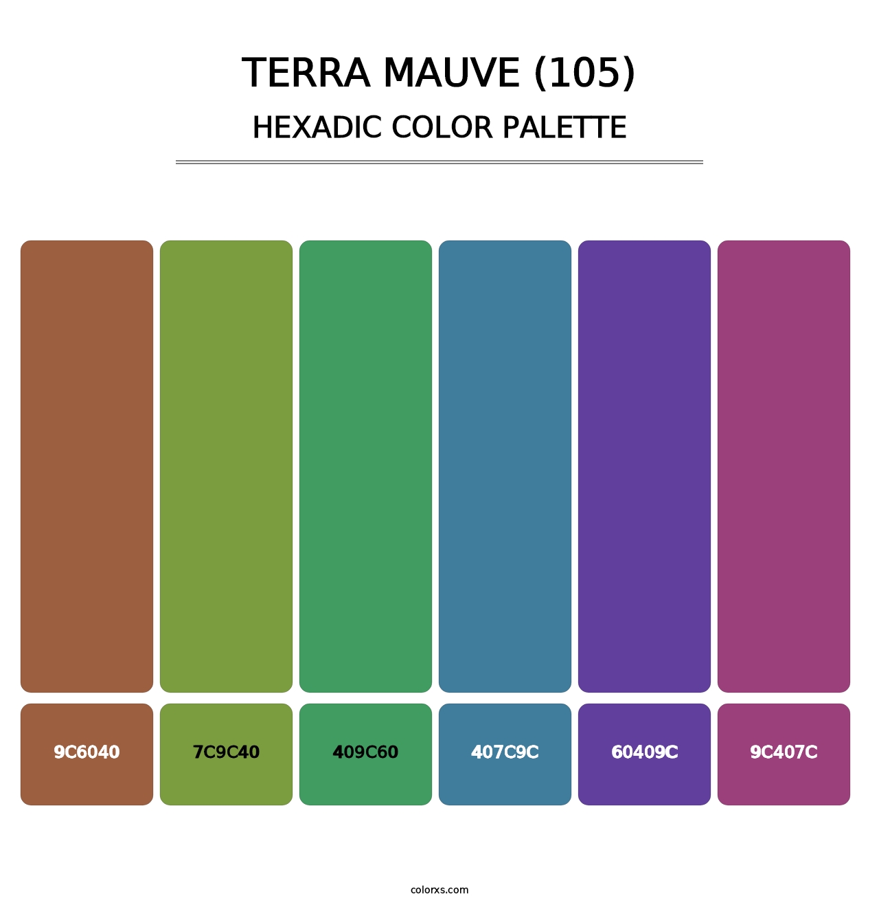 Terra Mauve (105) - Hexadic Color Palette