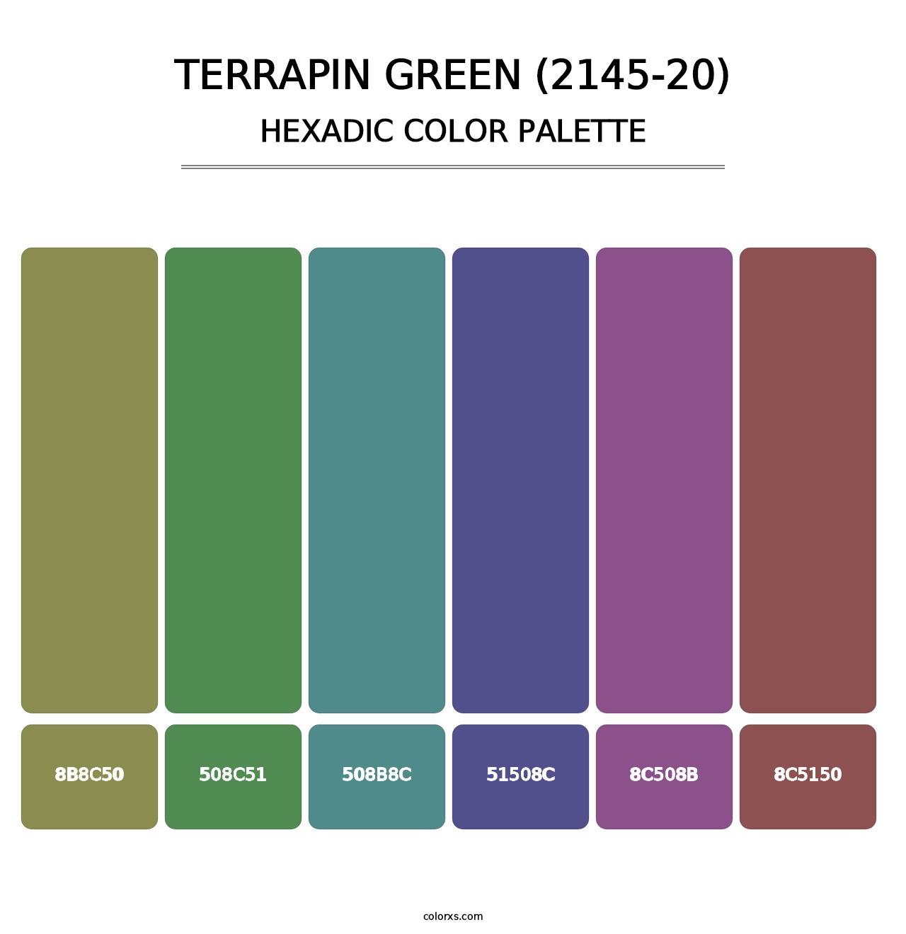 Terrapin Green (2145-20) - Hexadic Color Palette
