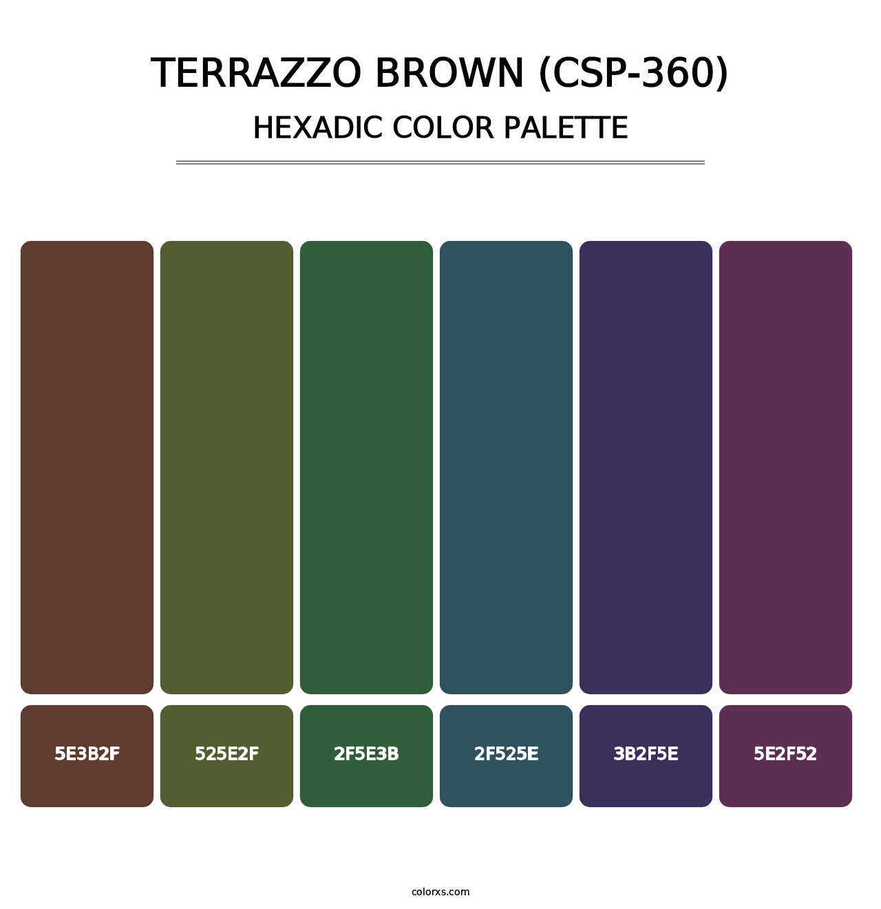 Terrazzo Brown (CSP-360) - Hexadic Color Palette