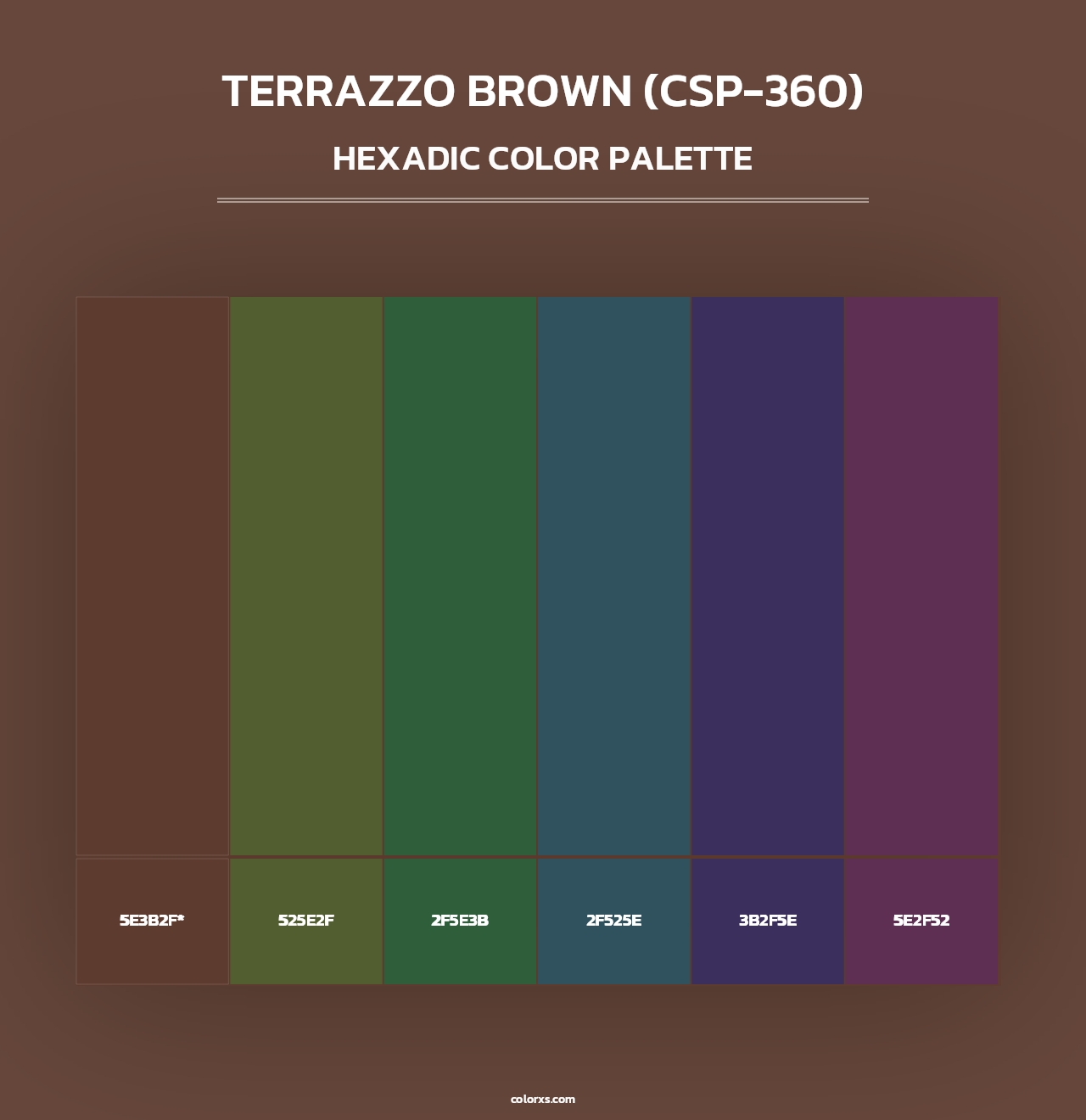 Terrazzo Brown (CSP-360) - Hexadic Color Palette