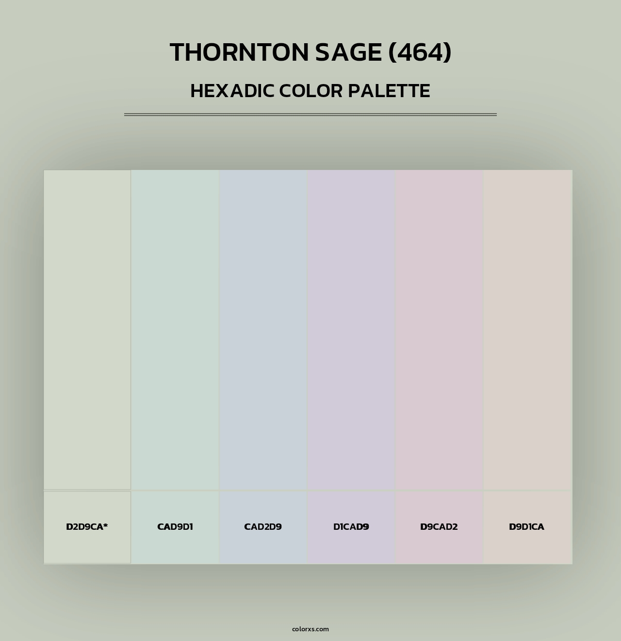 Thornton Sage (464) - Hexadic Color Palette