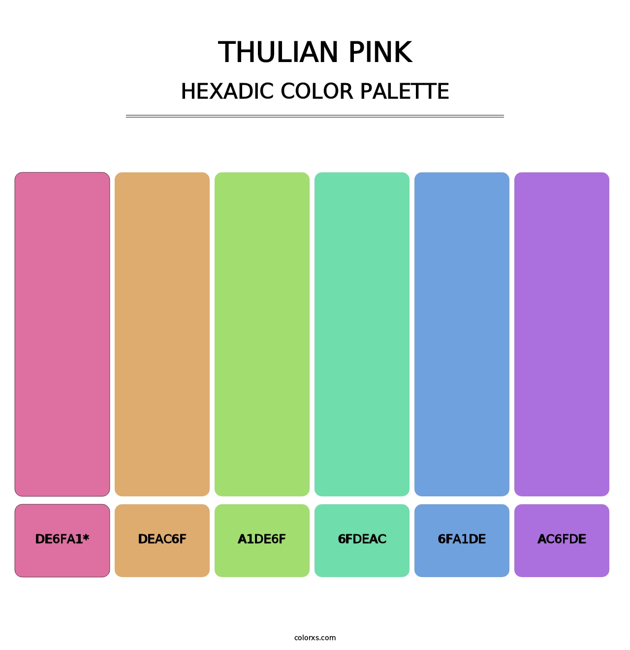 Thulian Pink - Hexadic Color Palette
