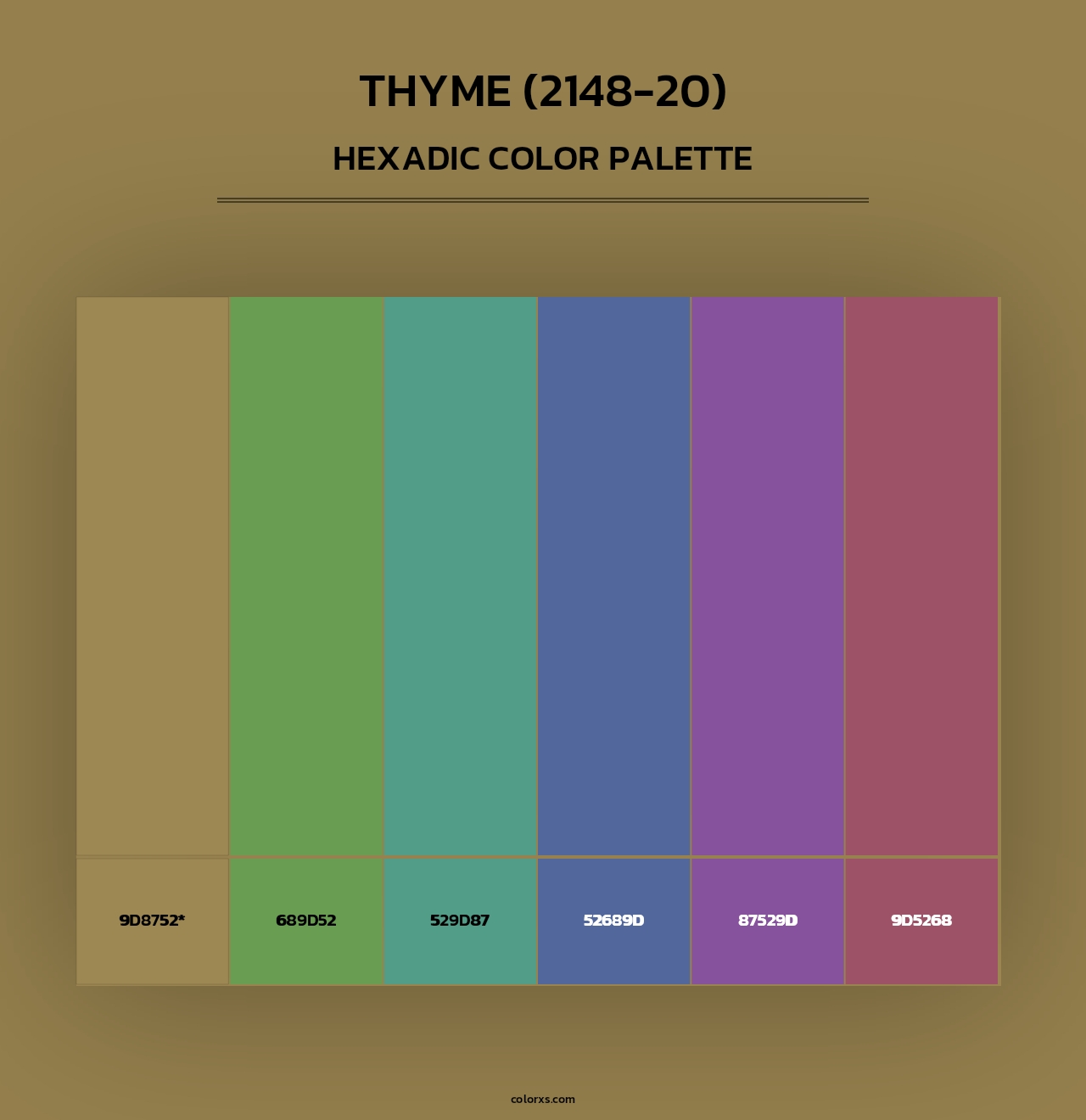 Thyme (2148-20) - Hexadic Color Palette