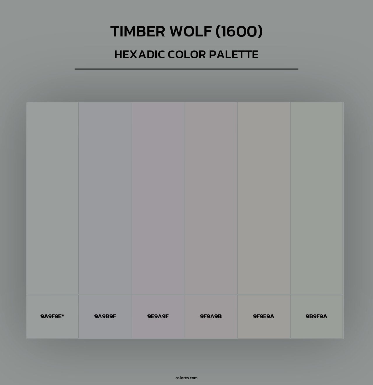 Timber Wolf (1600) - Hexadic Color Palette