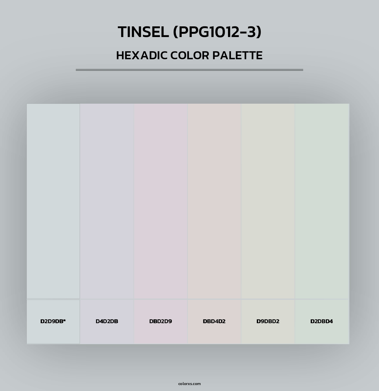 Tinsel (PPG1012-3) - Hexadic Color Palette