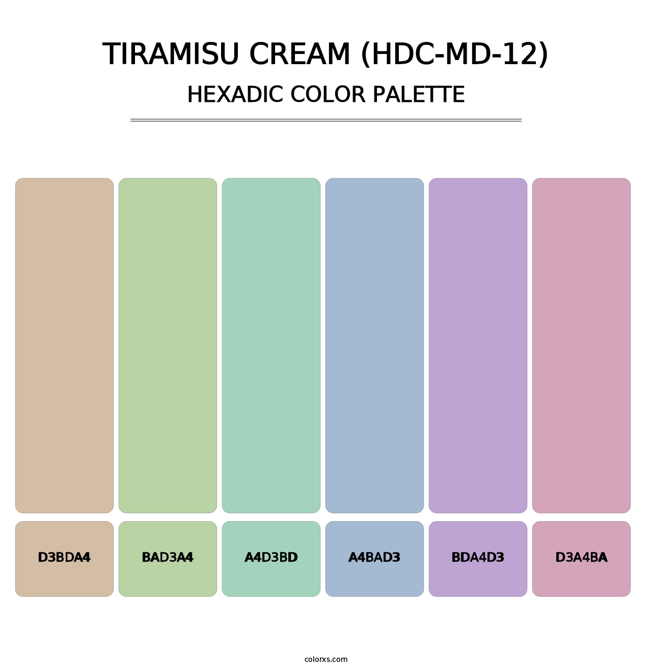 Tiramisu Cream (HDC-MD-12) - Hexadic Color Palette