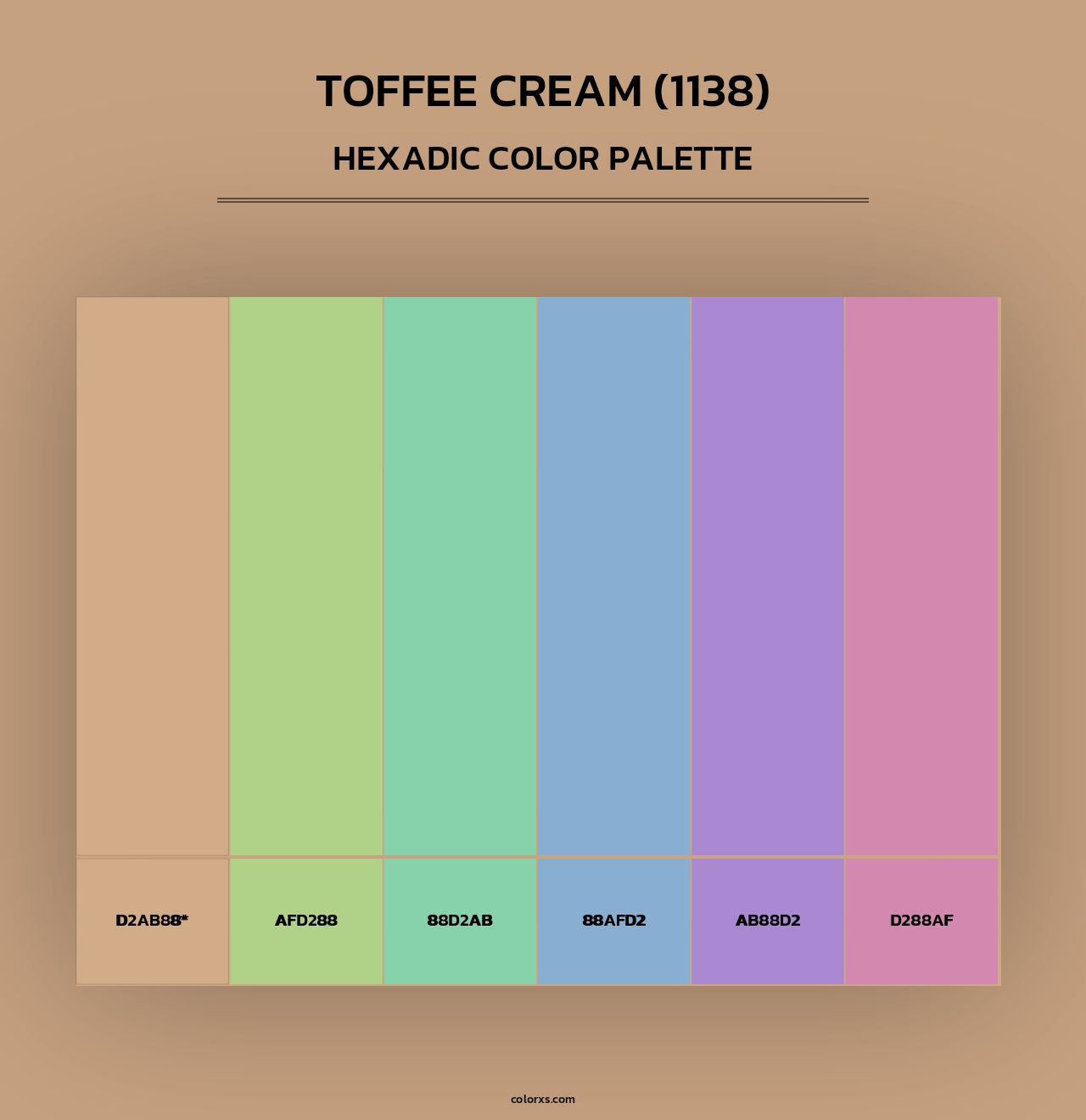 Toffee Cream (1138) - Hexadic Color Palette
