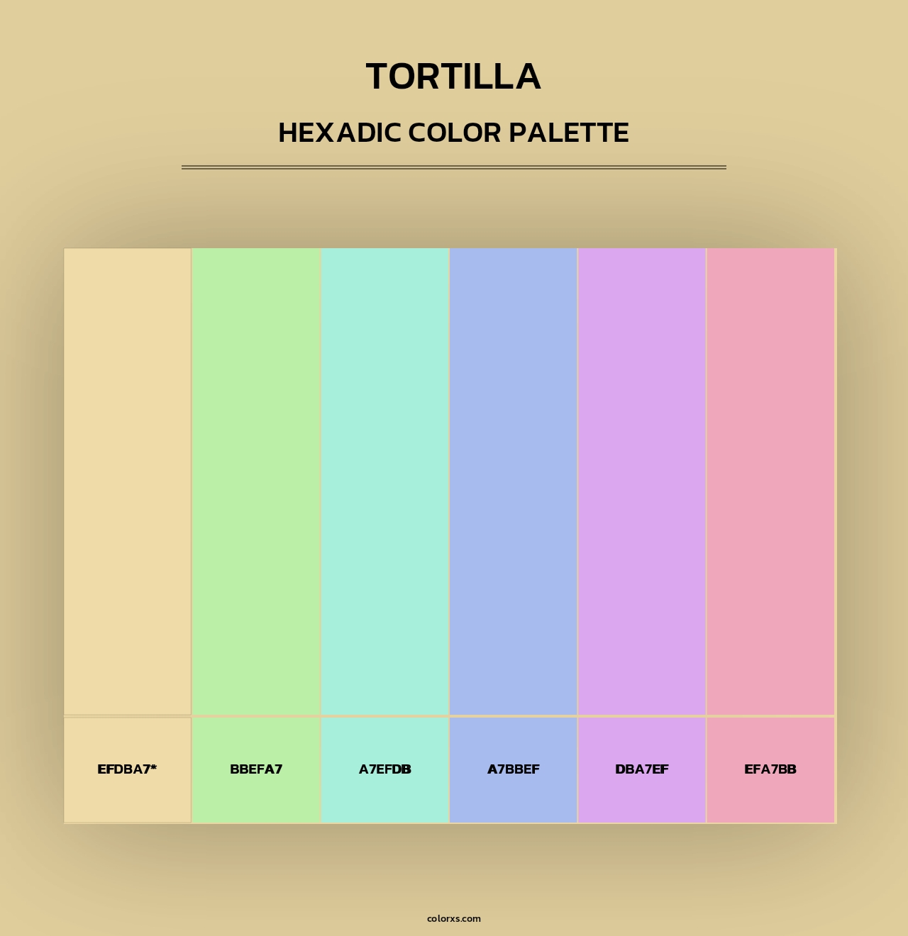 Tortilla - Hexadic Color Palette