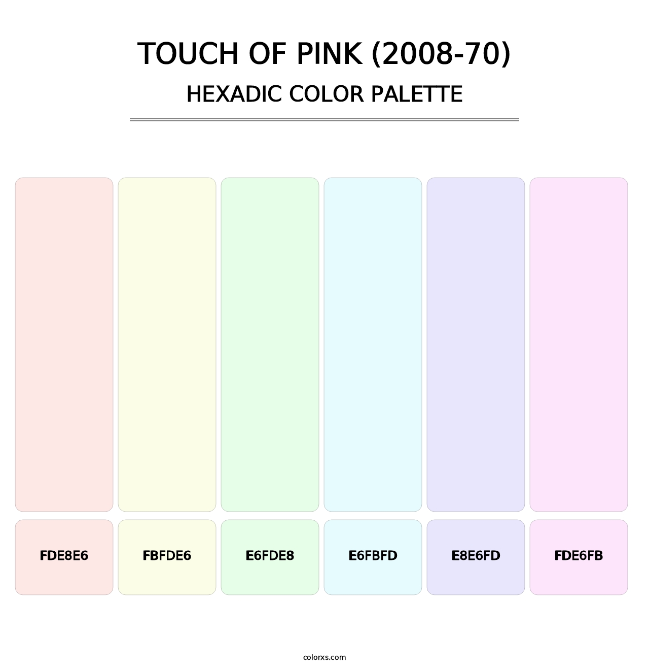 Touch of Pink (2008-70) - Hexadic Color Palette