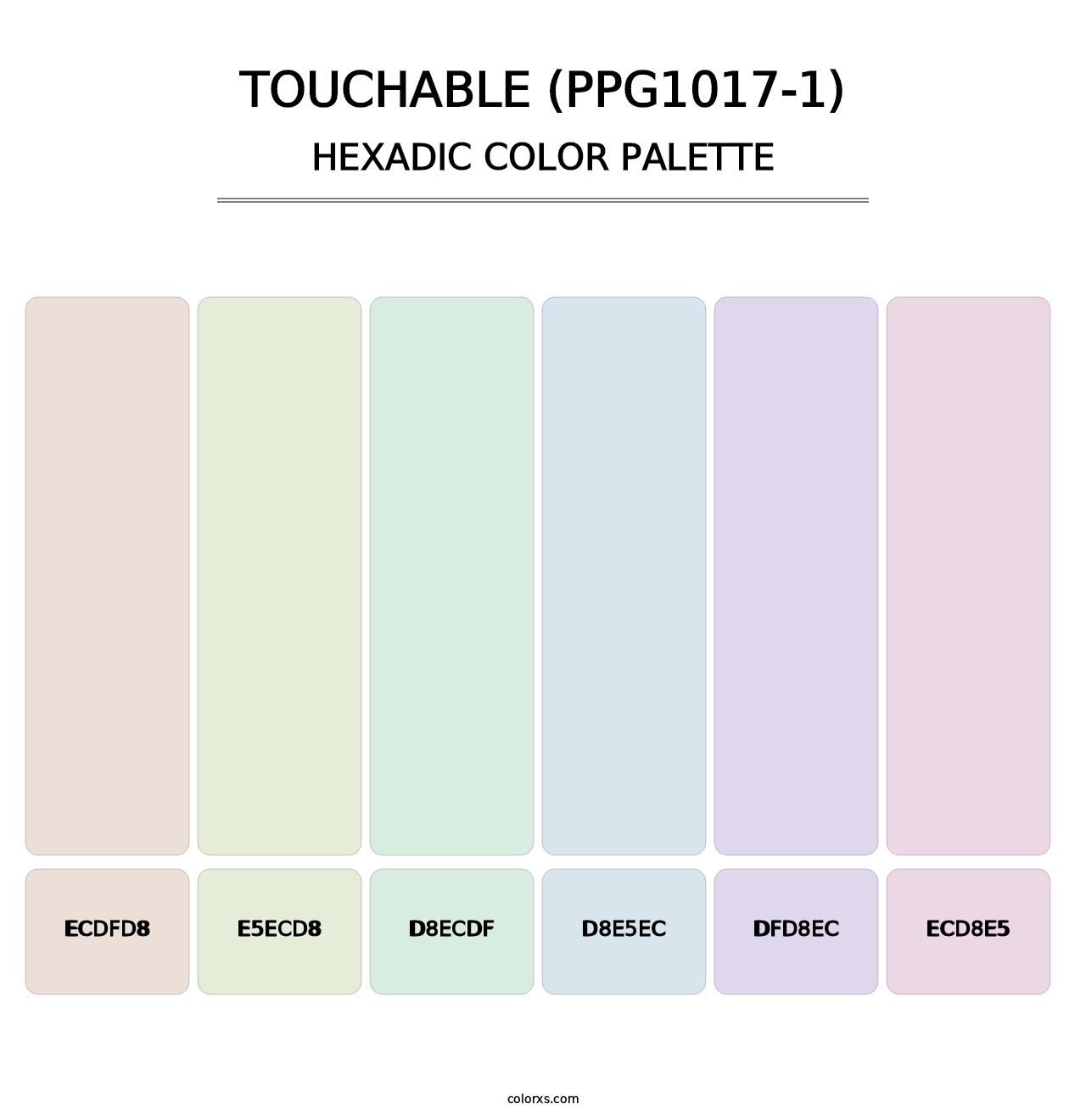 Touchable (PPG1017-1) - Hexadic Color Palette
