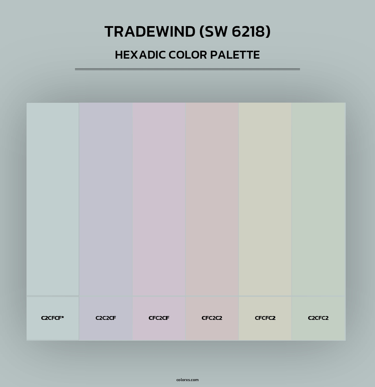 Tradewind (SW 6218) - Hexadic Color Palette