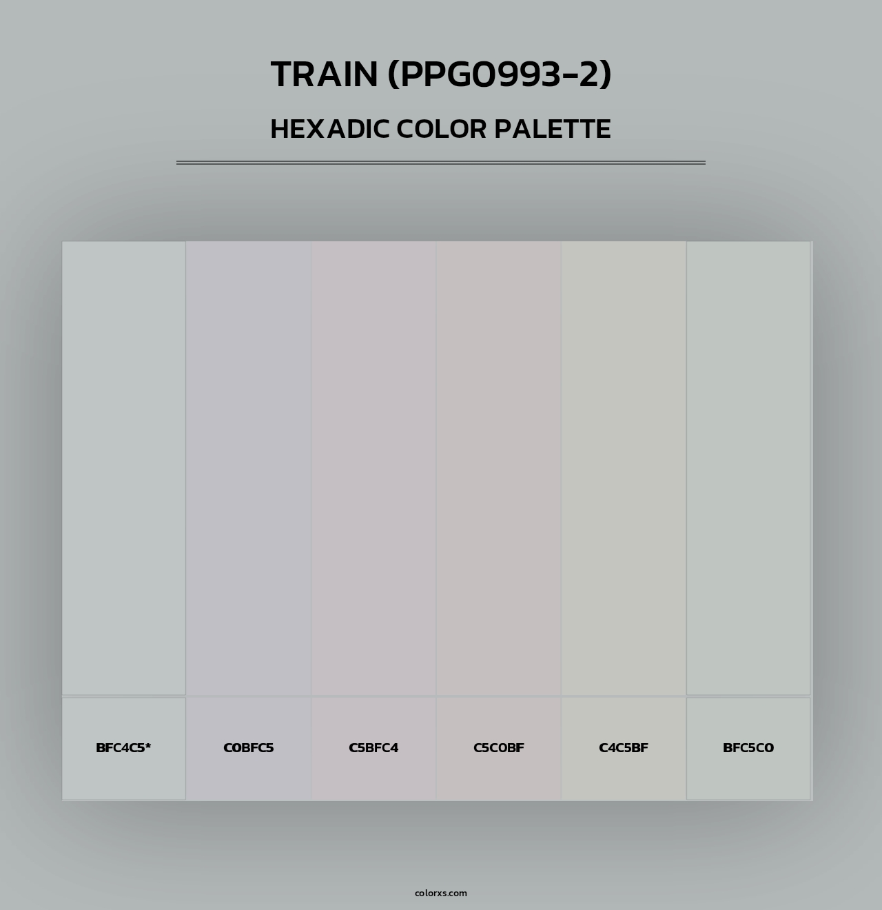 Train (PPG0993-2) - Hexadic Color Palette