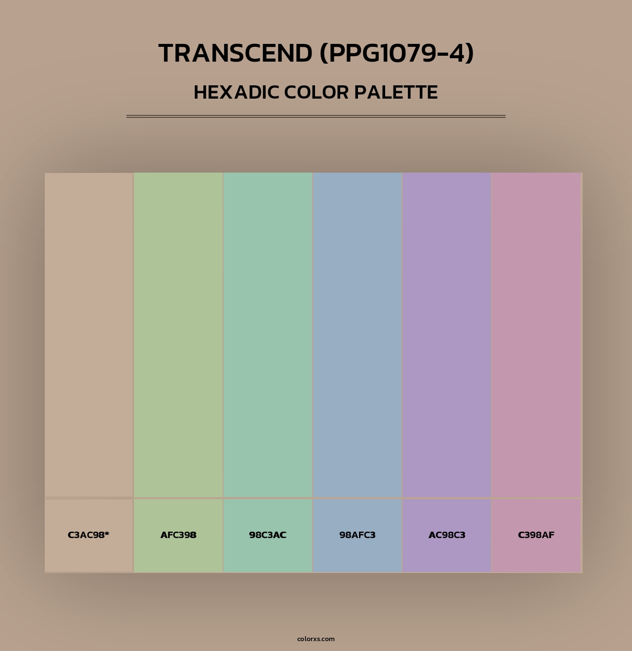 Transcend (PPG1079-4) - Hexadic Color Palette