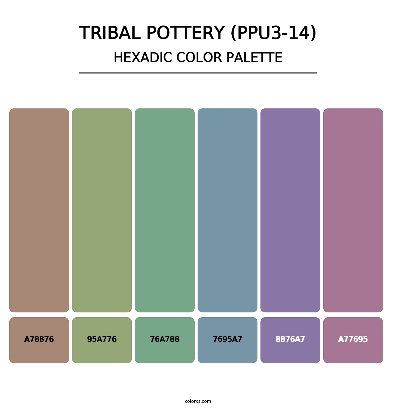 Tribal Pottery (PPU3-14) - Hexadic Color Palette