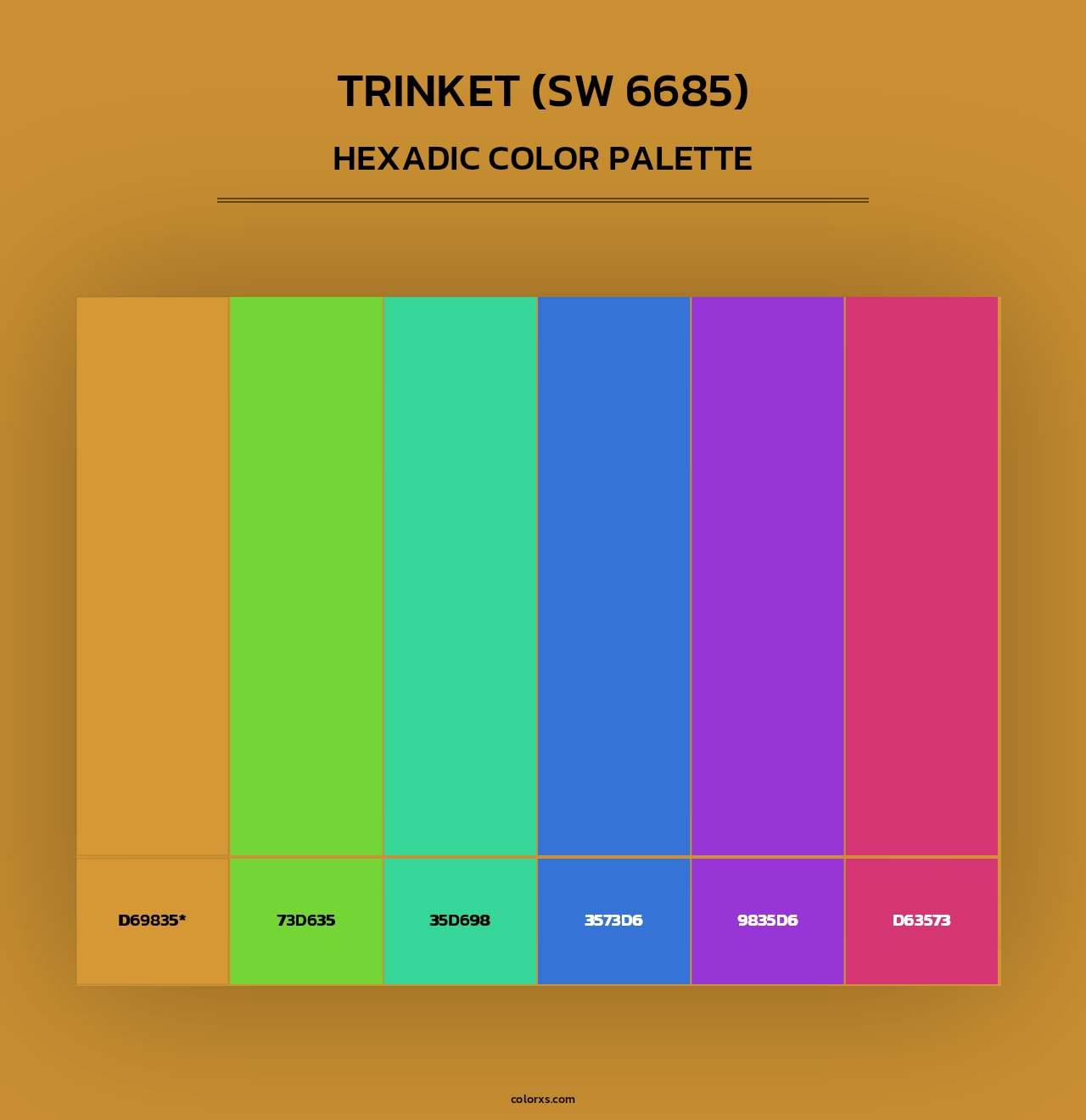 Trinket (SW 6685) - Hexadic Color Palette