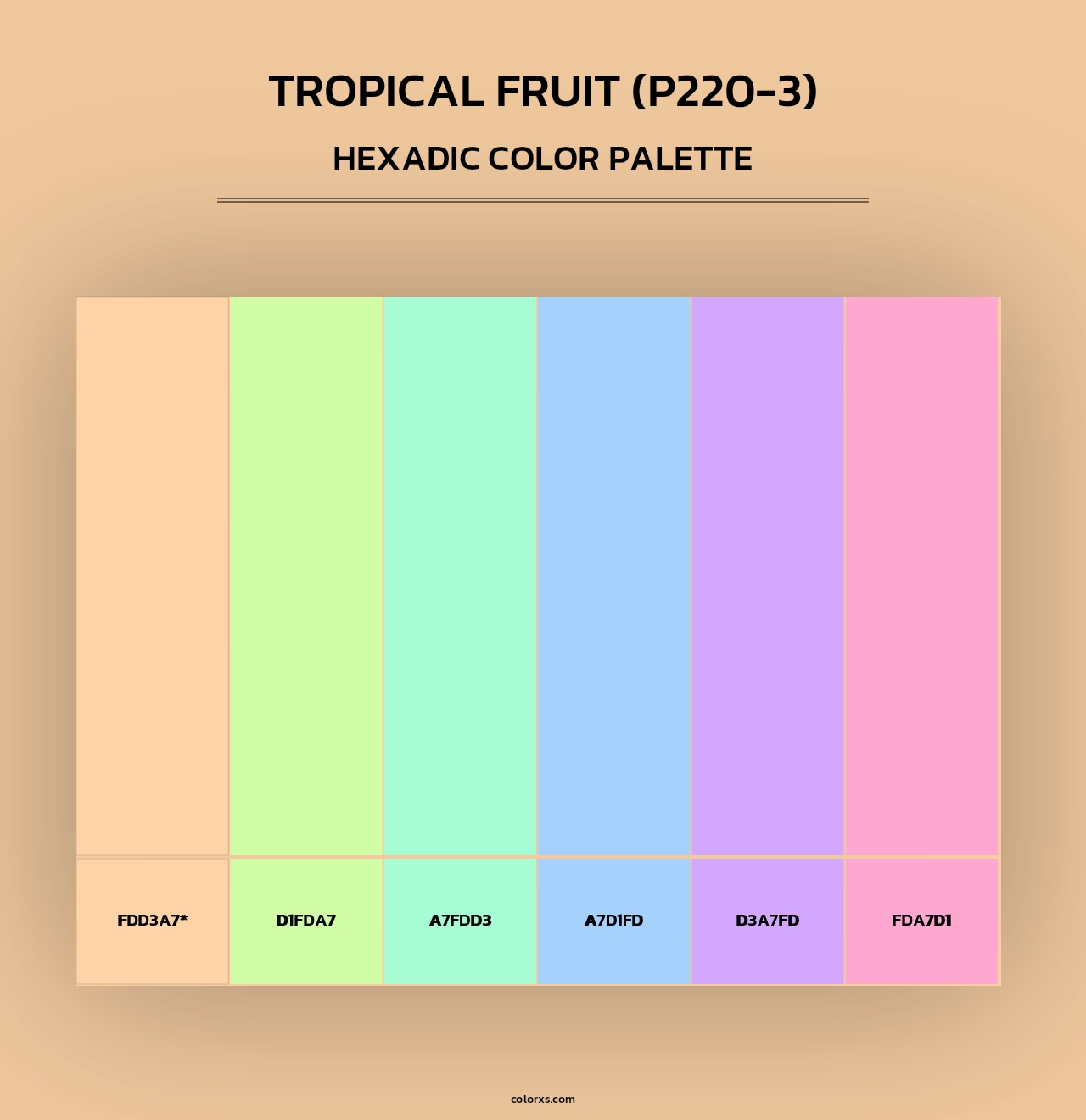 Tropical Fruit (P220-3) - Hexadic Color Palette