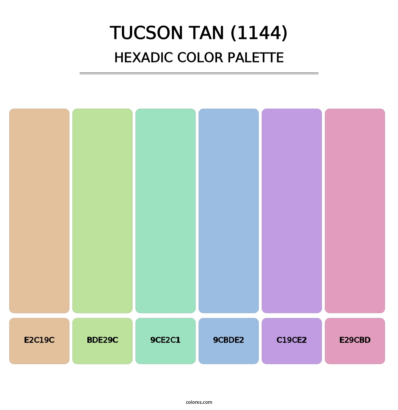 Tucson Tan (1144) - Hexadic Color Palette