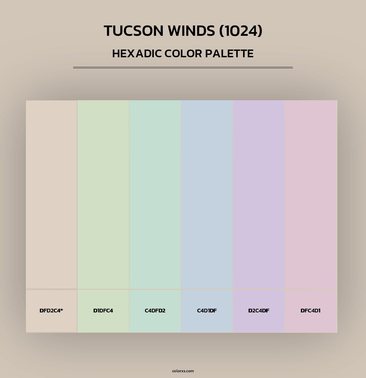 Tucson Winds (1024) - Hexadic Color Palette