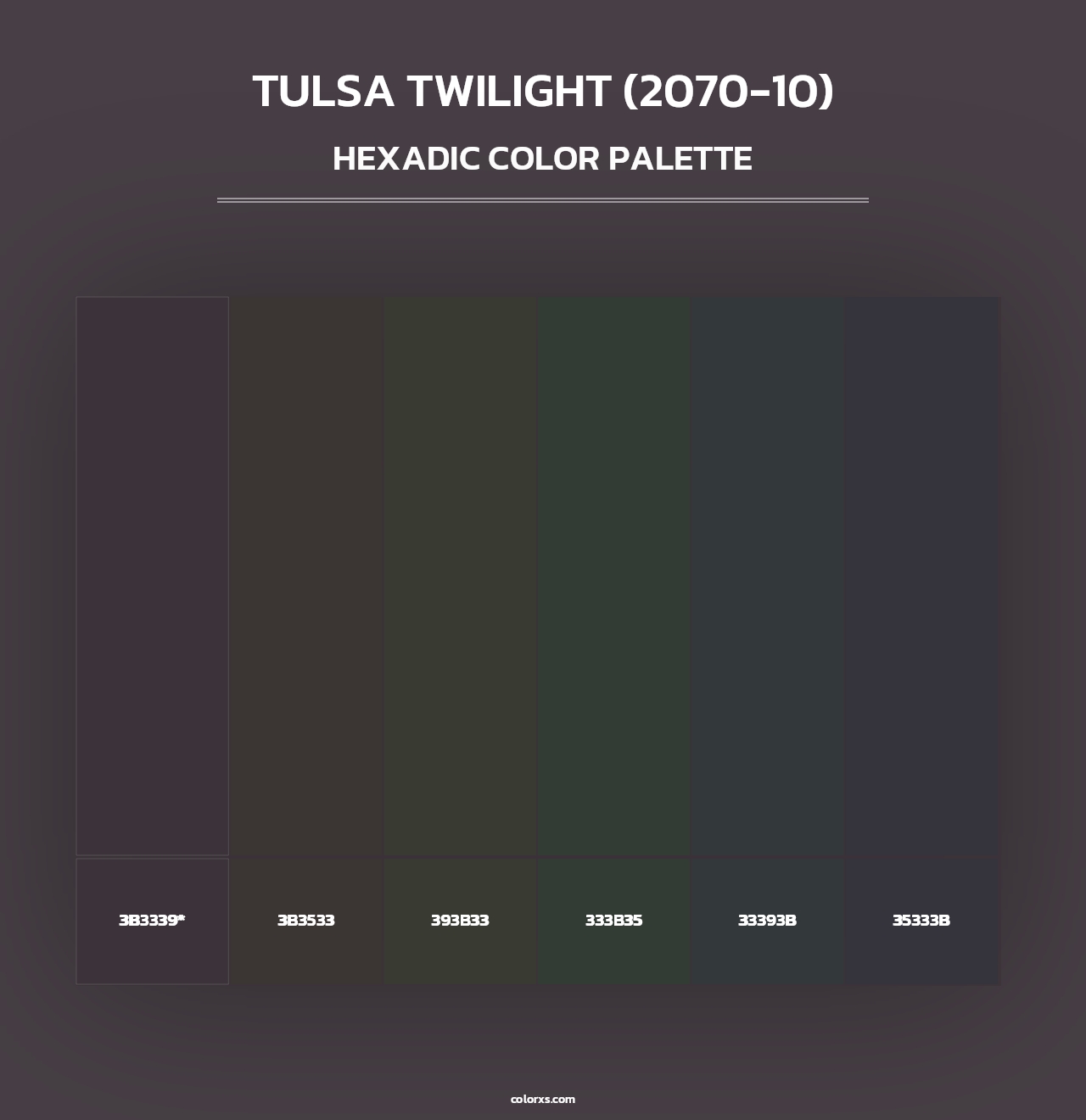 Tulsa Twilight (2070-10) - Hexadic Color Palette