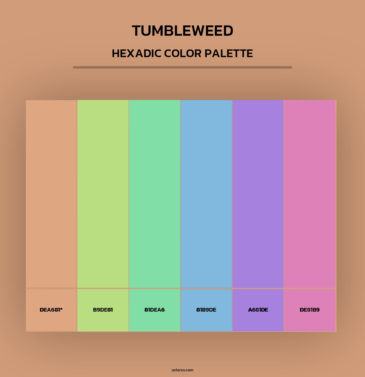 Tumbleweed - Hexadic Color Palette