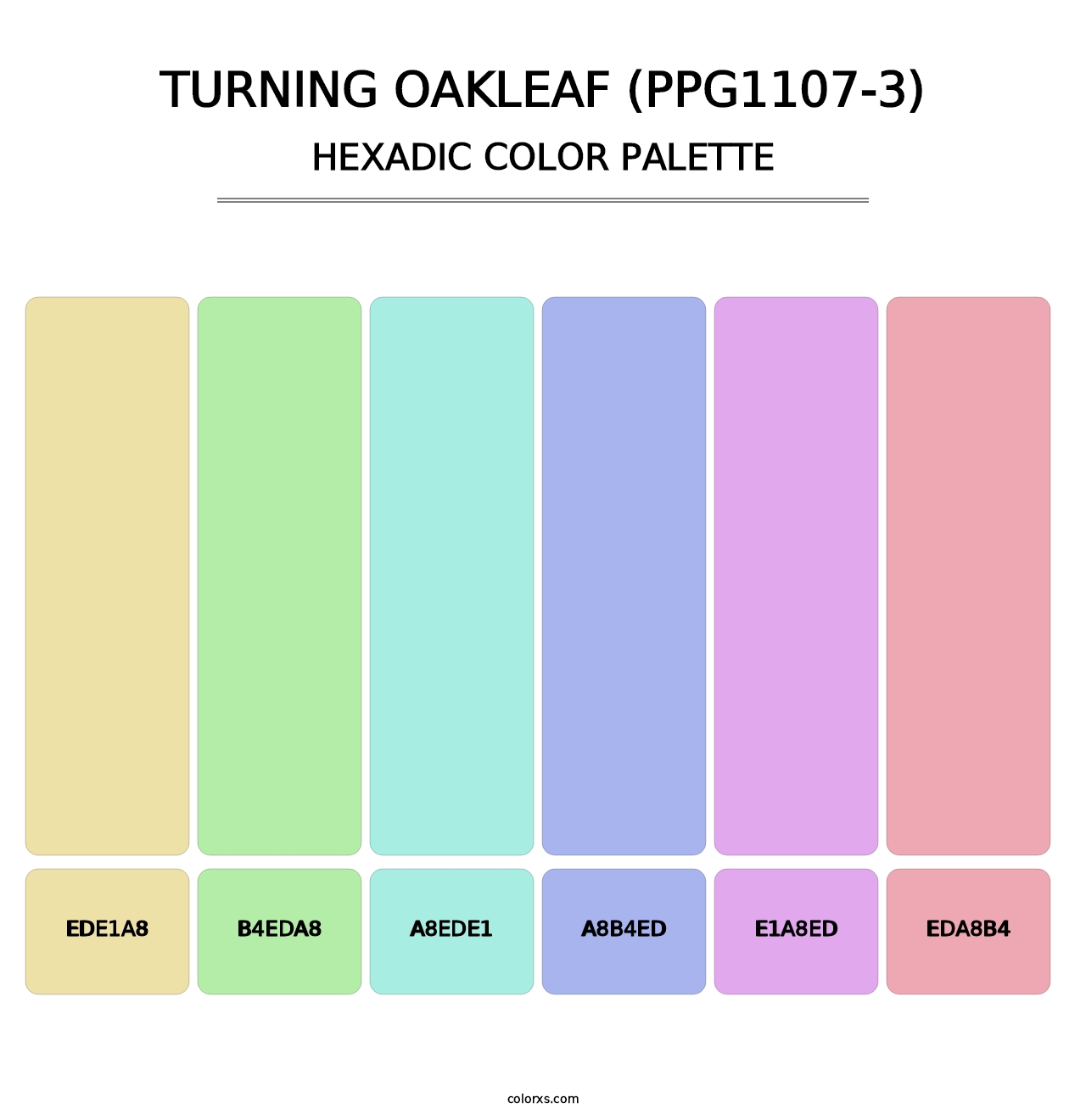 Turning Oakleaf (PPG1107-3) - Hexadic Color Palette