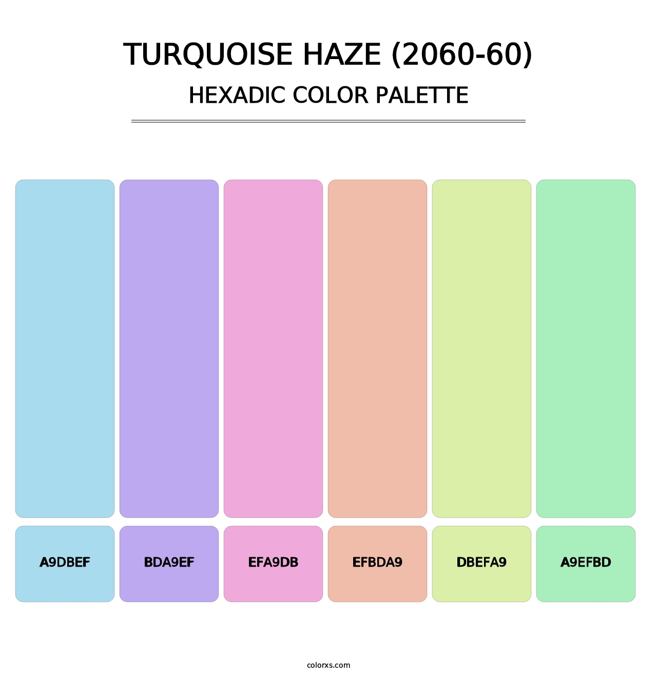 Turquoise Haze (2060-60) - Hexadic Color Palette